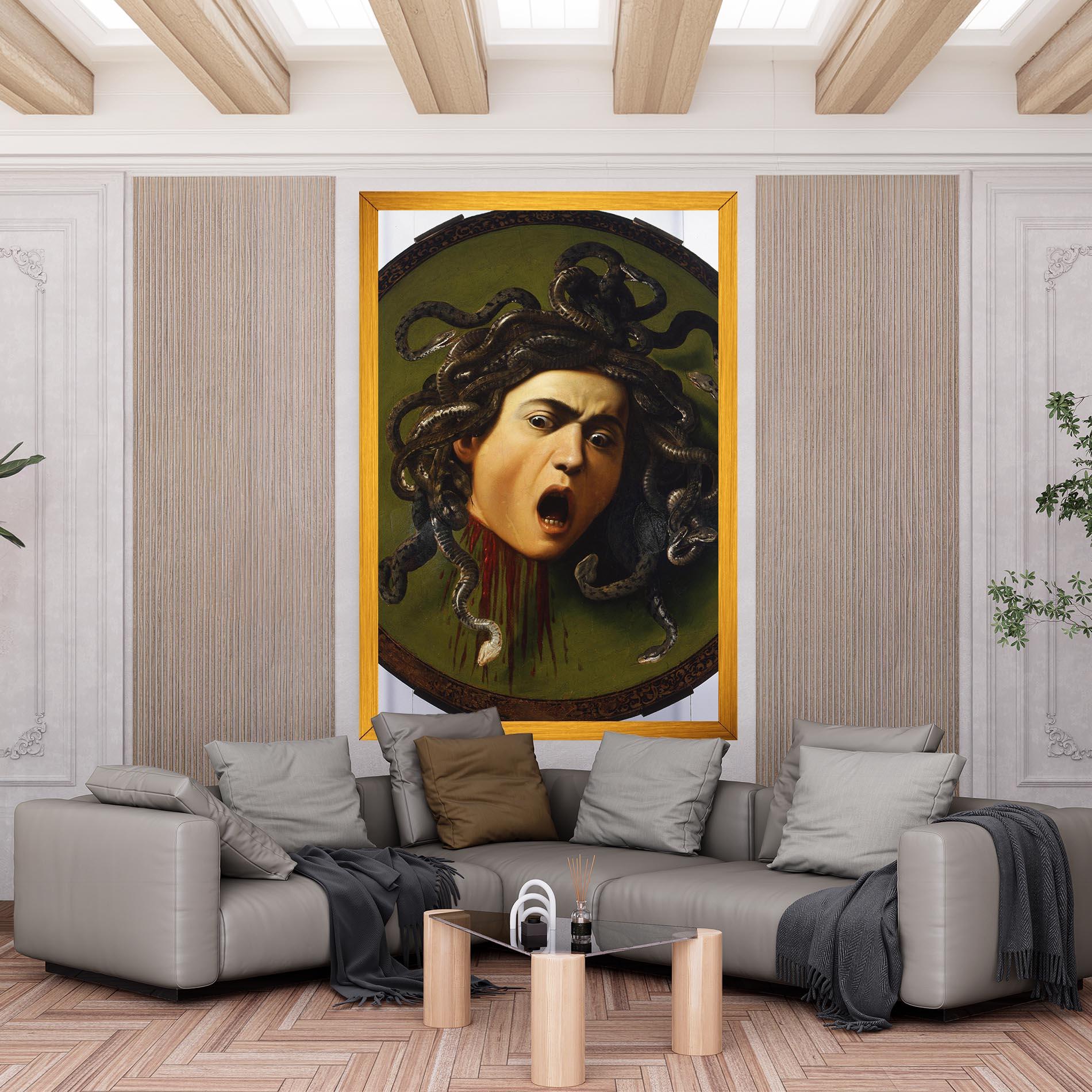 Leinwandbild Caravaggio Medusa mockup 6