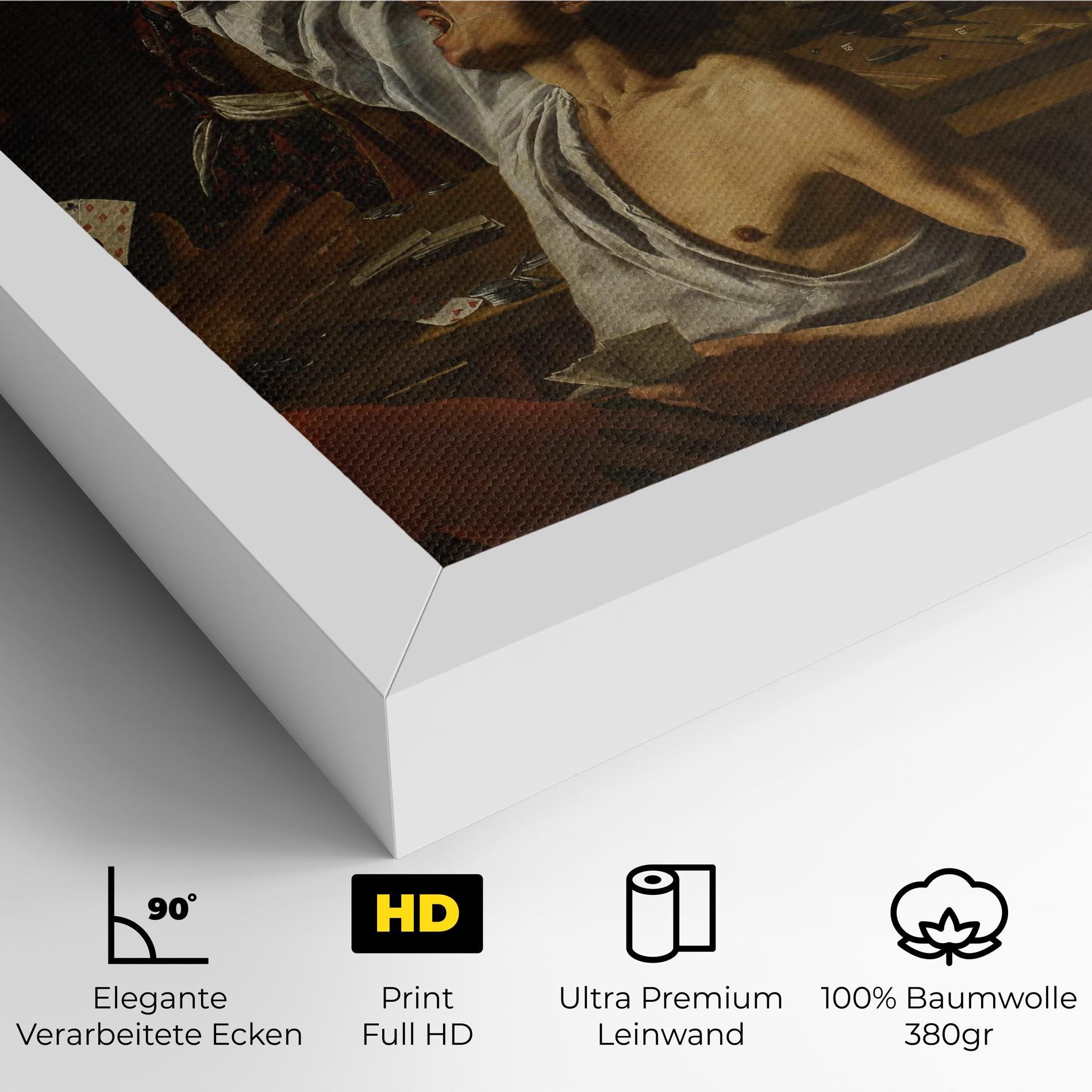 Leinwandbild Rombouts Backgammon mockup 4