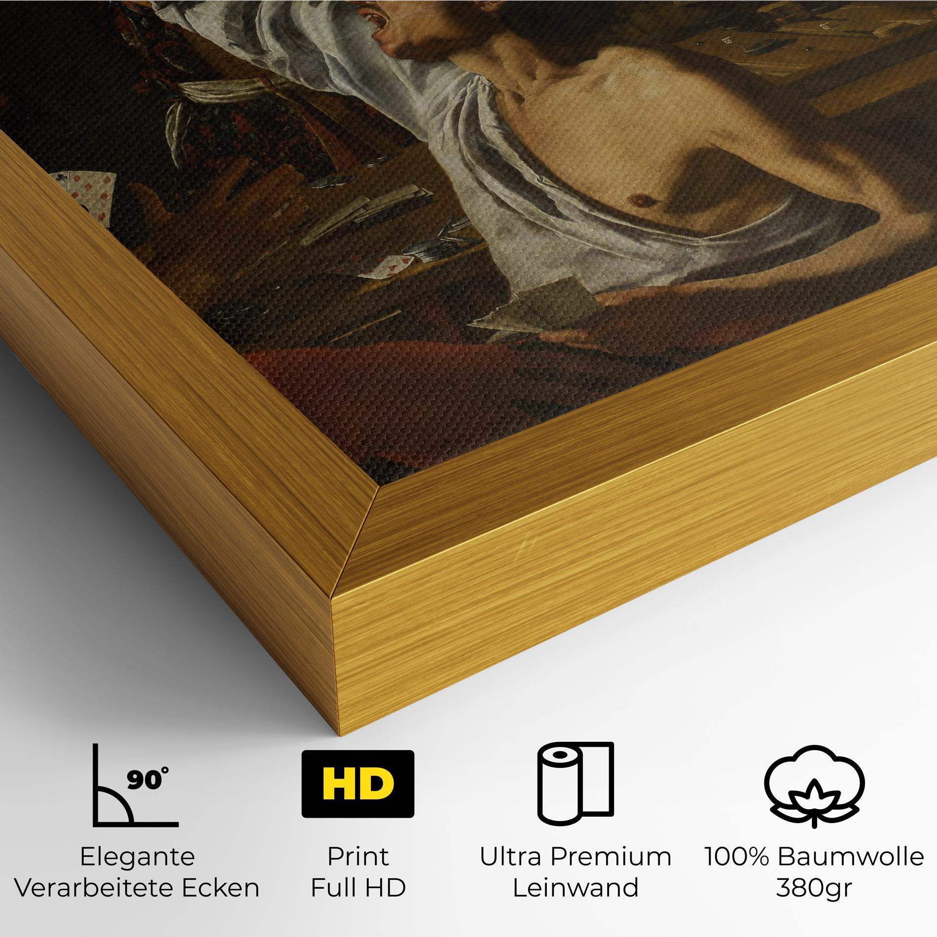 Leinwandbild Rombouts Backgammon mockup 4