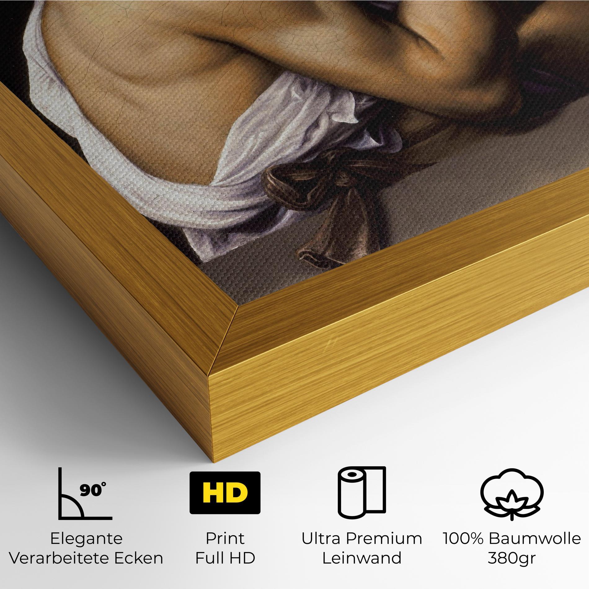 Leinwandbild Young Sick Bacchus mockup 4