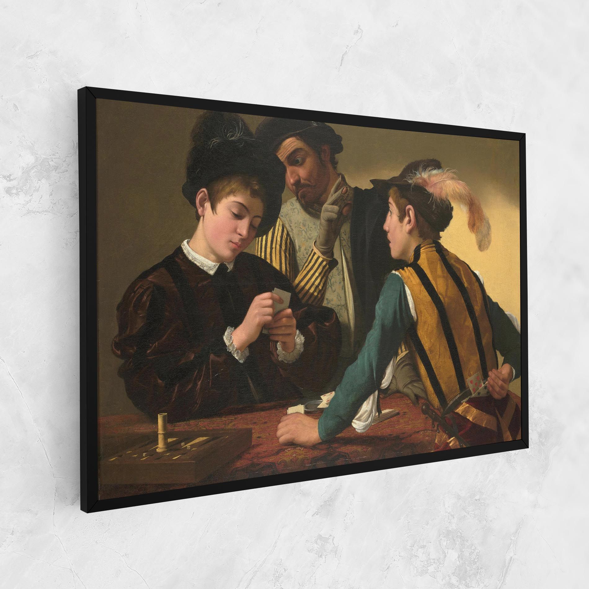 Caravaggio The Cardsharps mockup 1