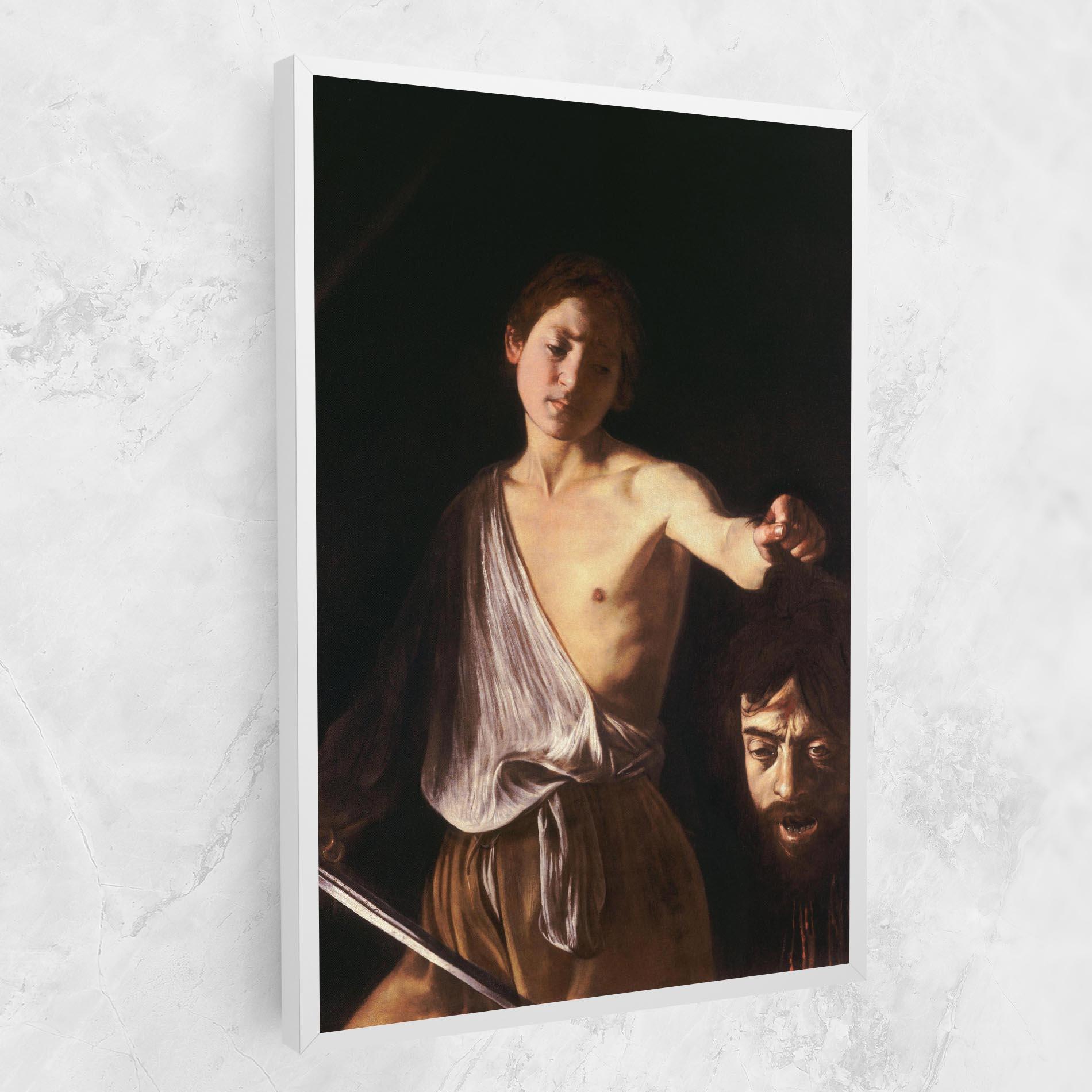 Leinwandbild David With The Head Of Goliath mockup 1