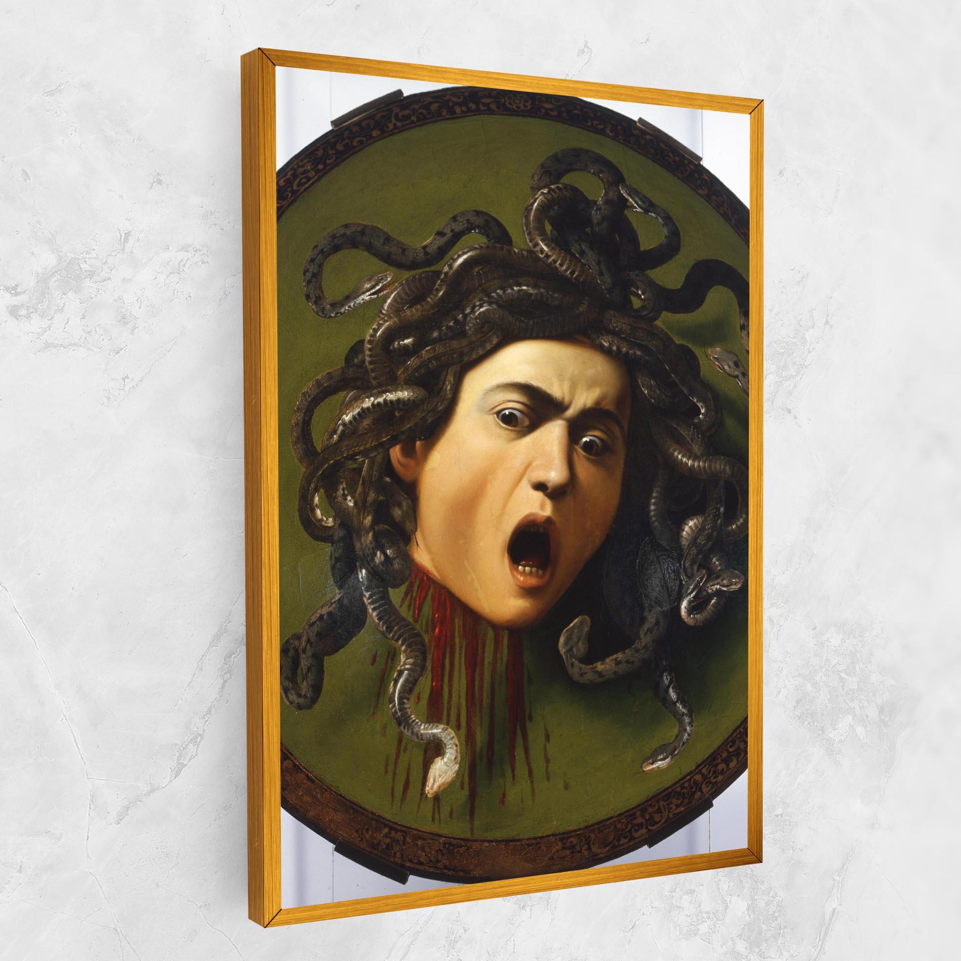 Leinwandbild Caravaggio Medusa mockup 1