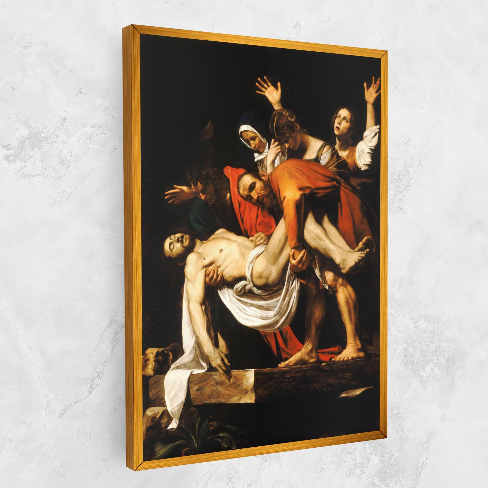 Leinwandbild The Entombment Of Christ mockup 1