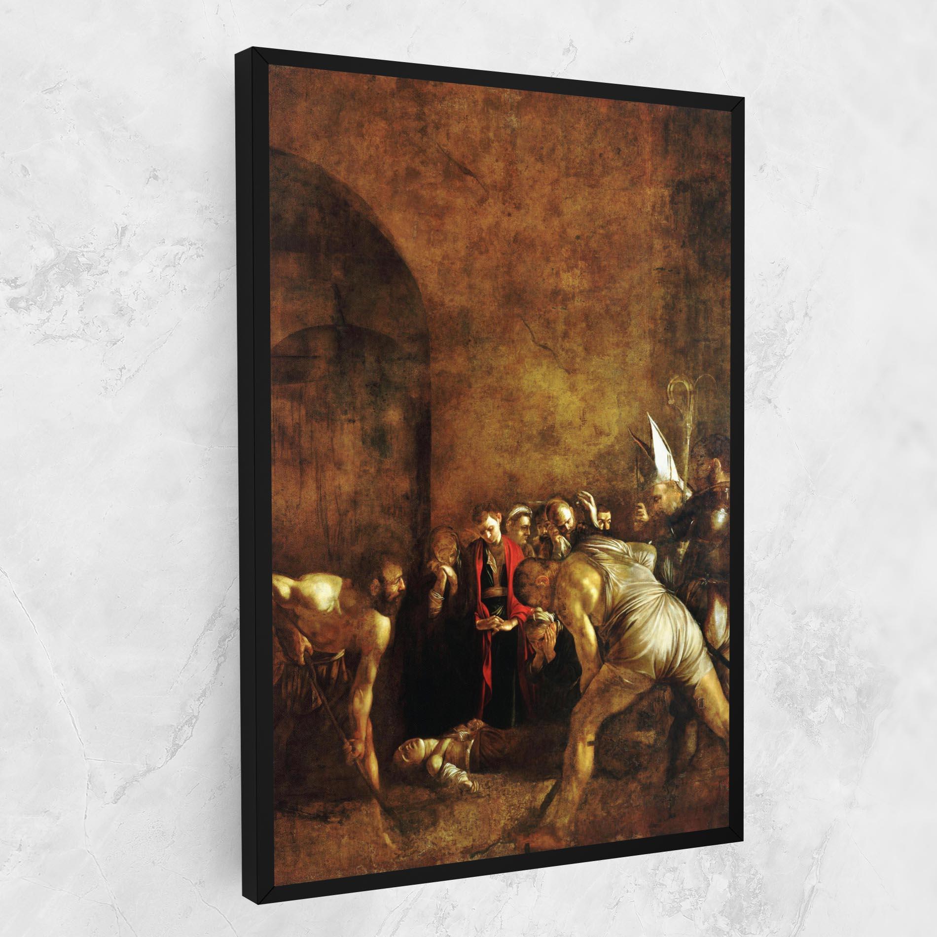 Leinwandbild Burial Of Saint Lucy mockup 1