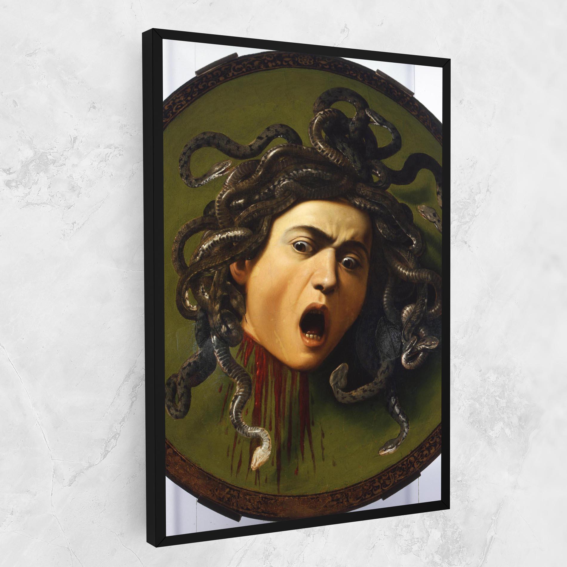 Leinwandbild Caravaggio Medusa mockup 1