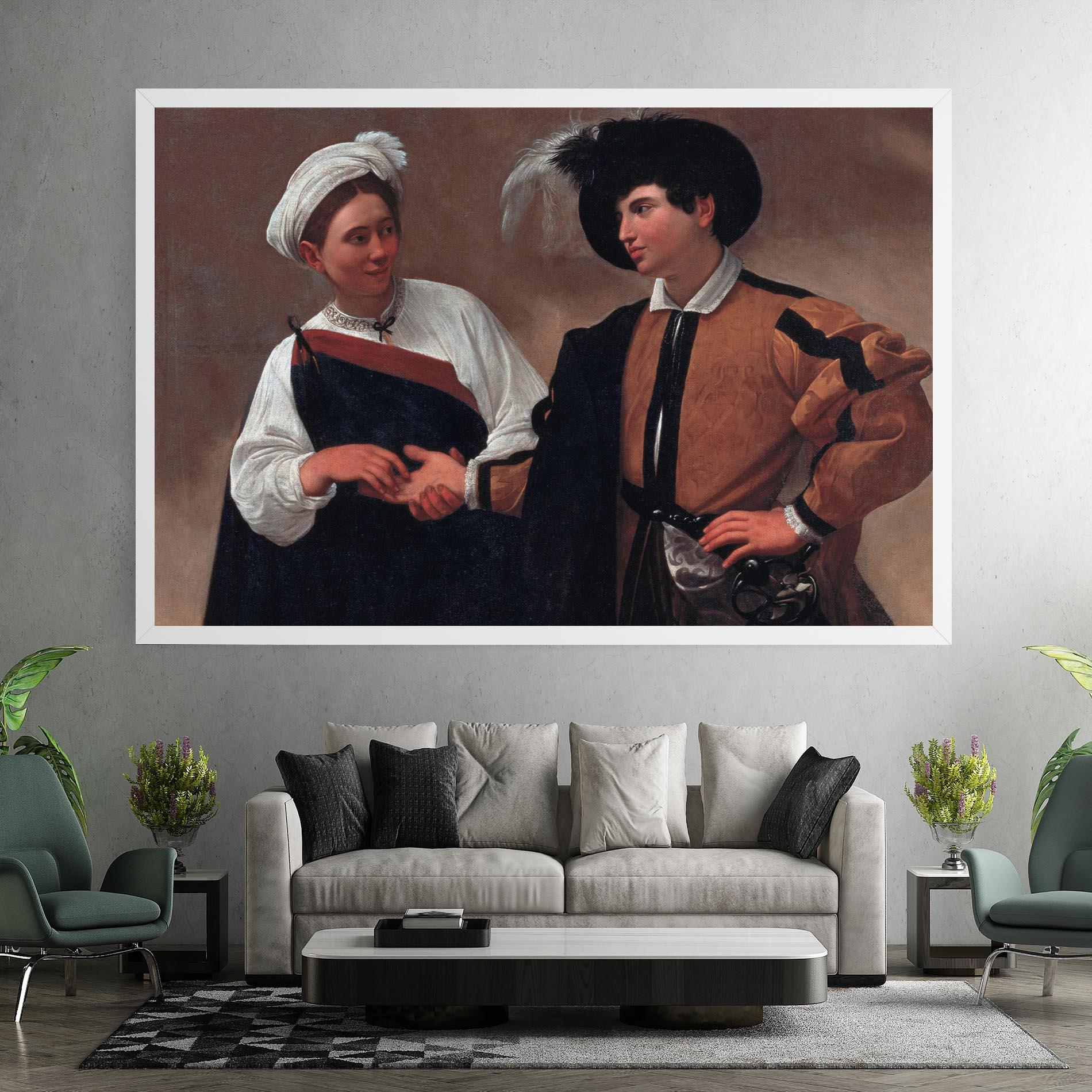 Leinwandbild Caravaggio Good Luck mockup 7