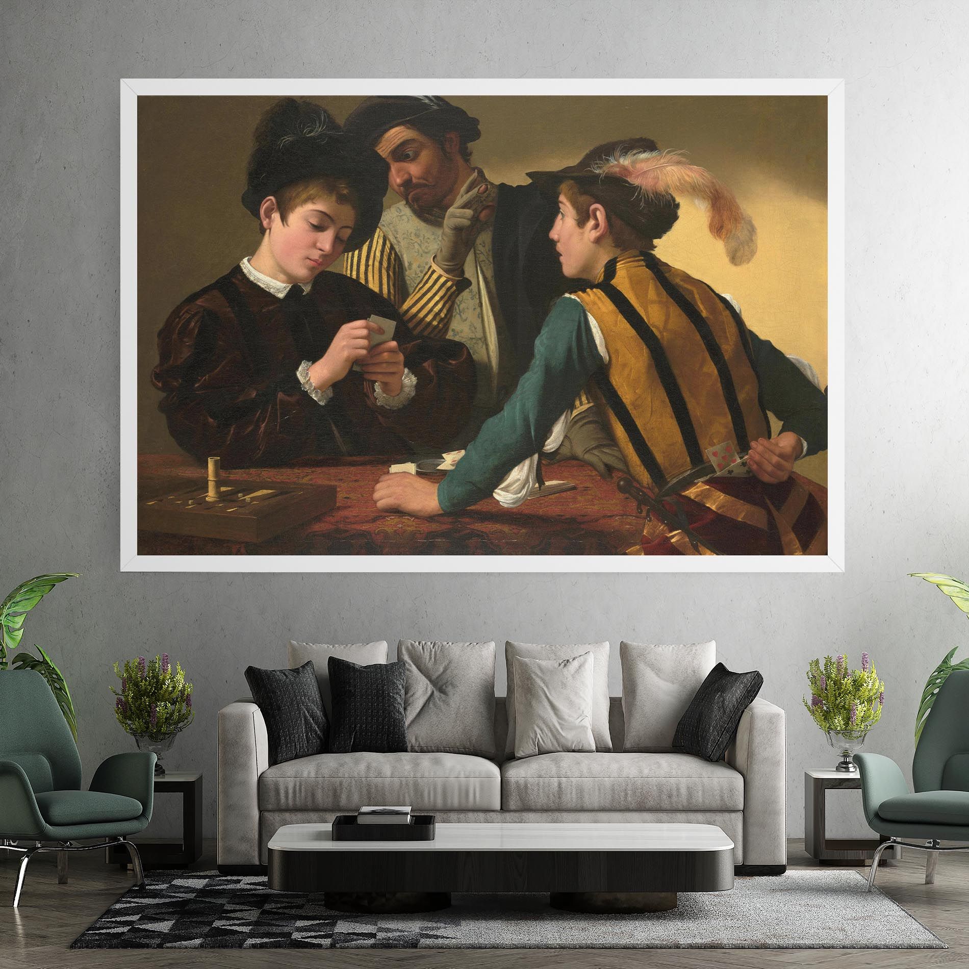 Caravaggio The Cardsharps mockup 7