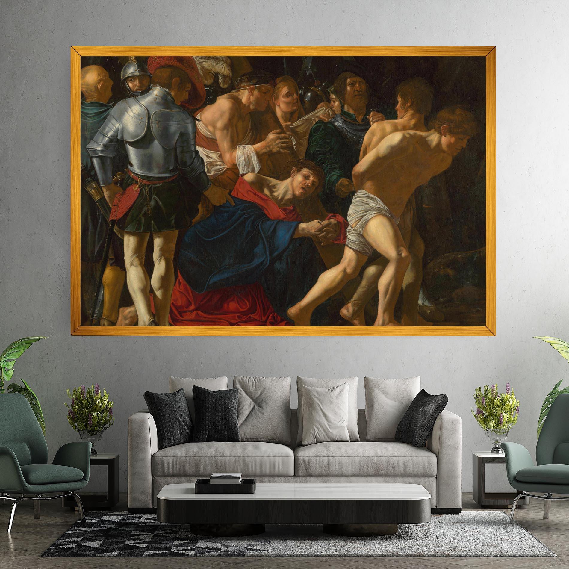 Leinwandbild Fall Of Christ Calvary mockup 7