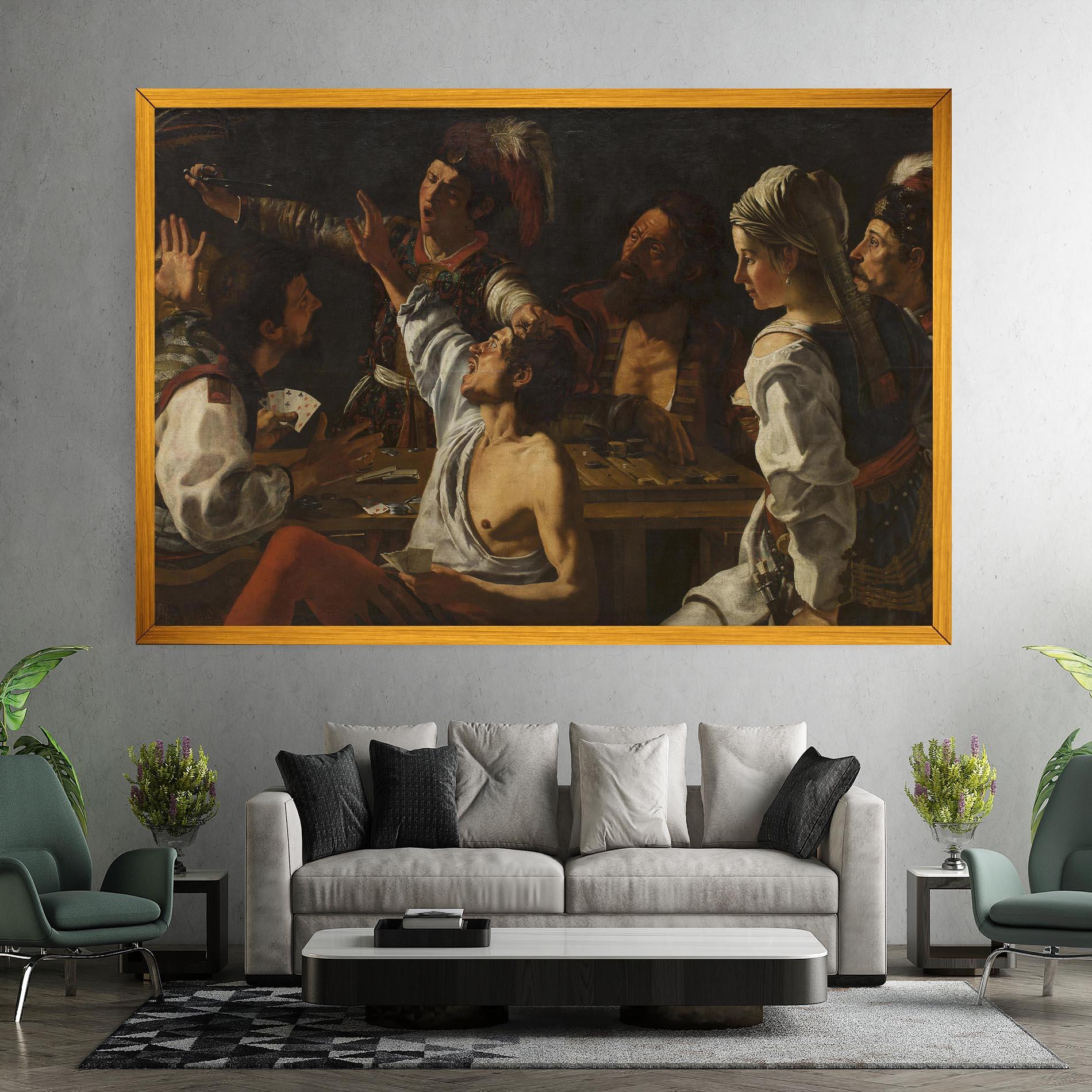 Leinwandbild Rombouts Backgammon mockup 7