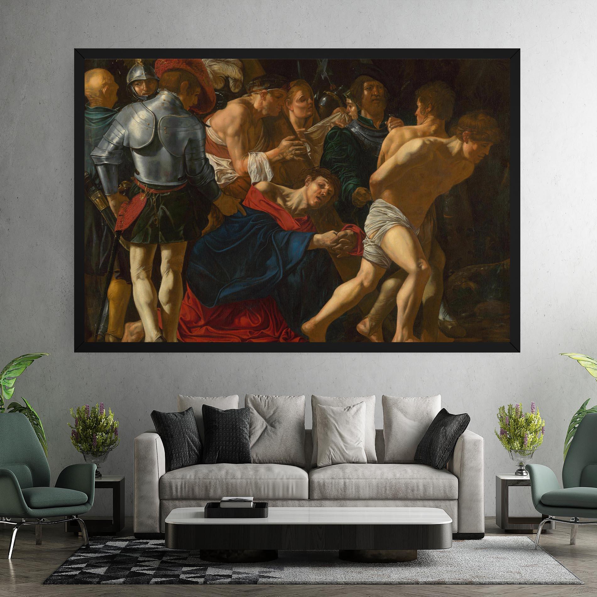 Leinwandbild Fall Of Christ Calvary mockup 7