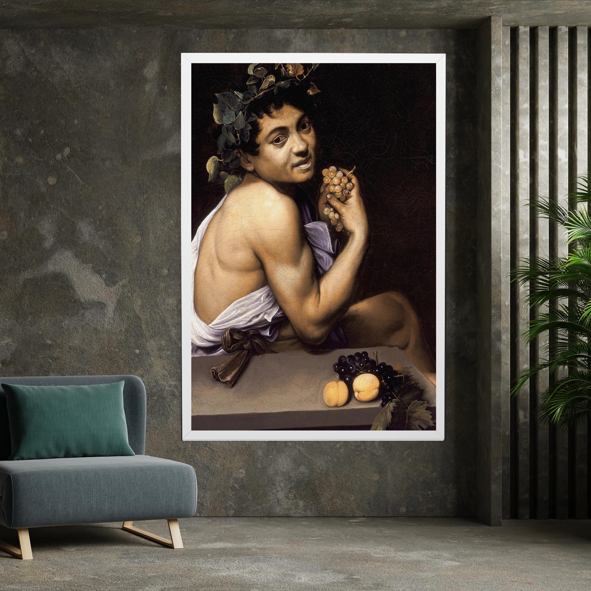 Leinwandbild Young Sick Bacchus mockup 7