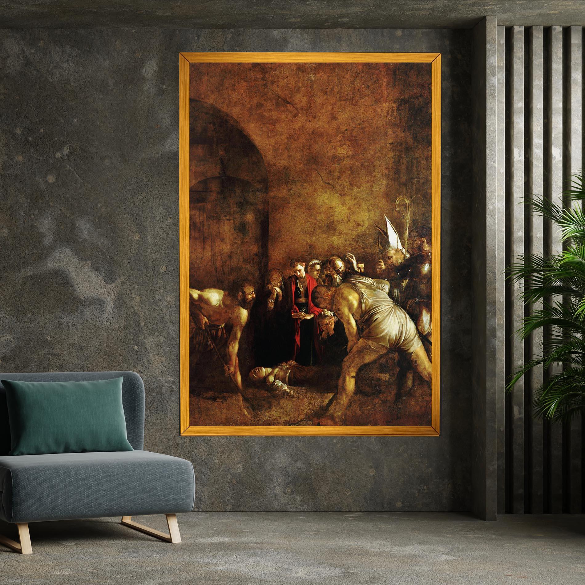 Leinwandbild Burial Of Saint Lucy mockup 7