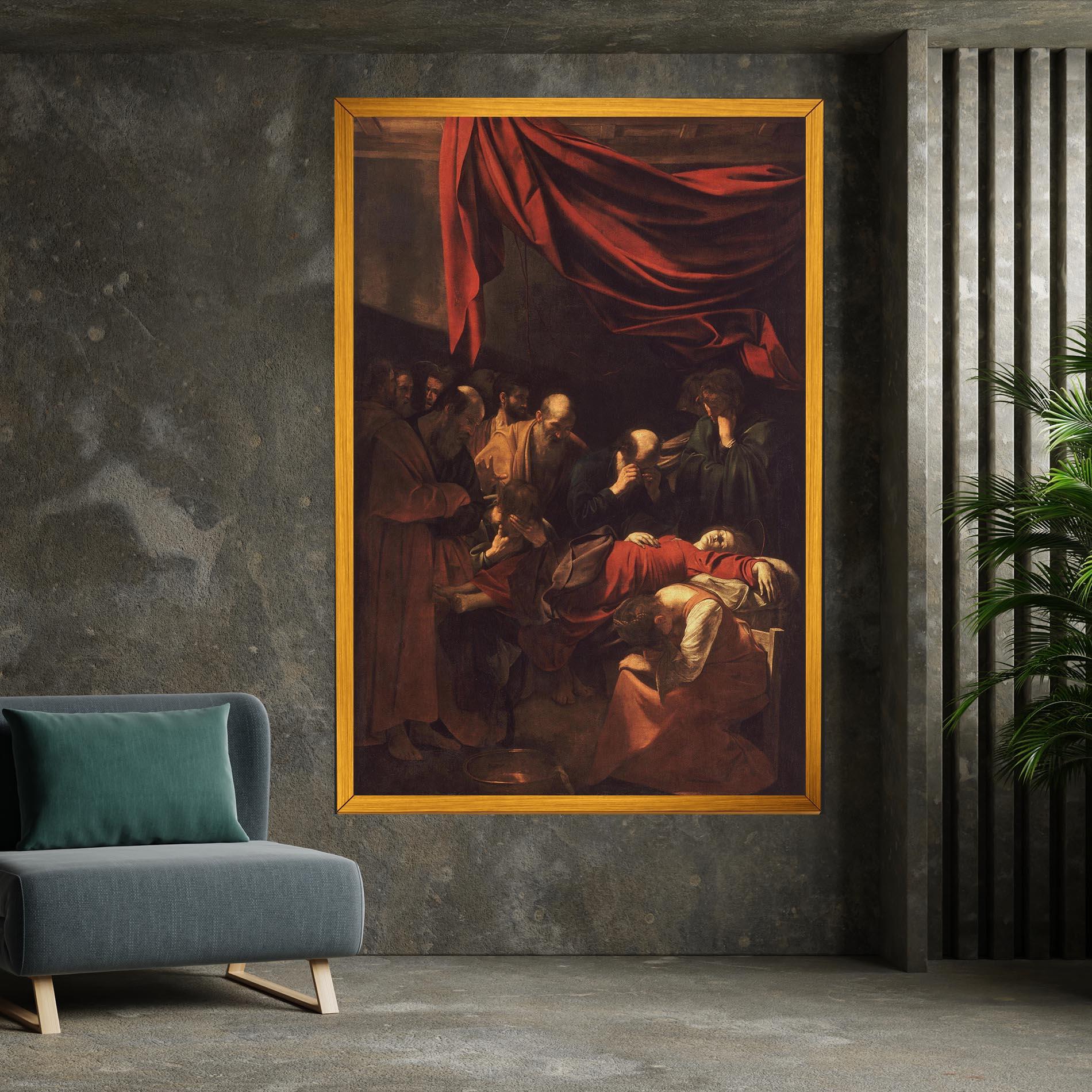 Leinwandbild Death Of The Virgin mockup 7