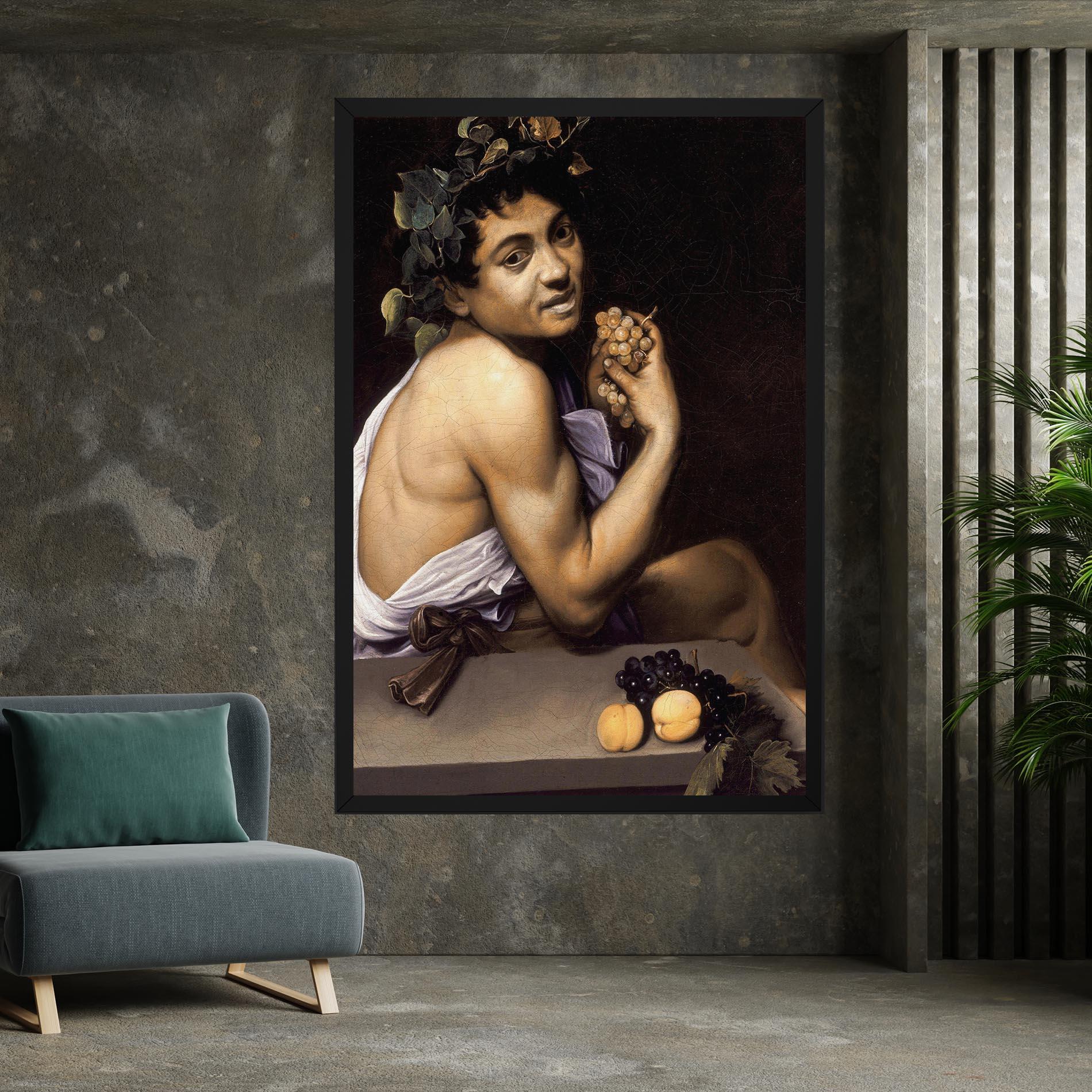 Leinwandbild Young Sick Bacchus mockup 7