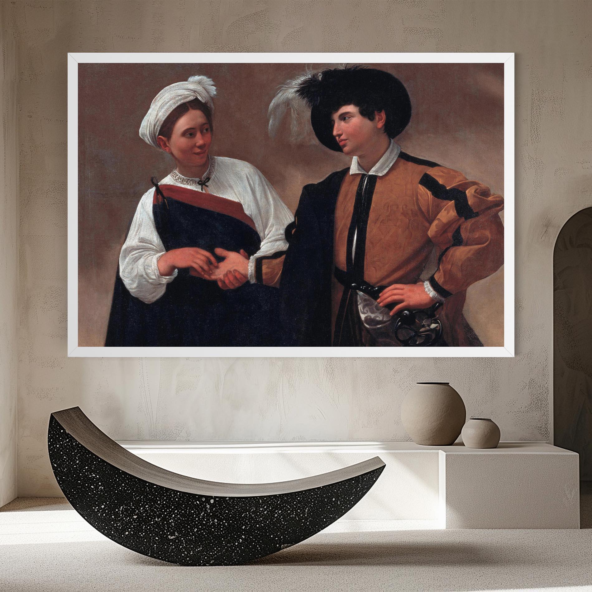 Leinwandbild Caravaggio Good Luck mockup 8