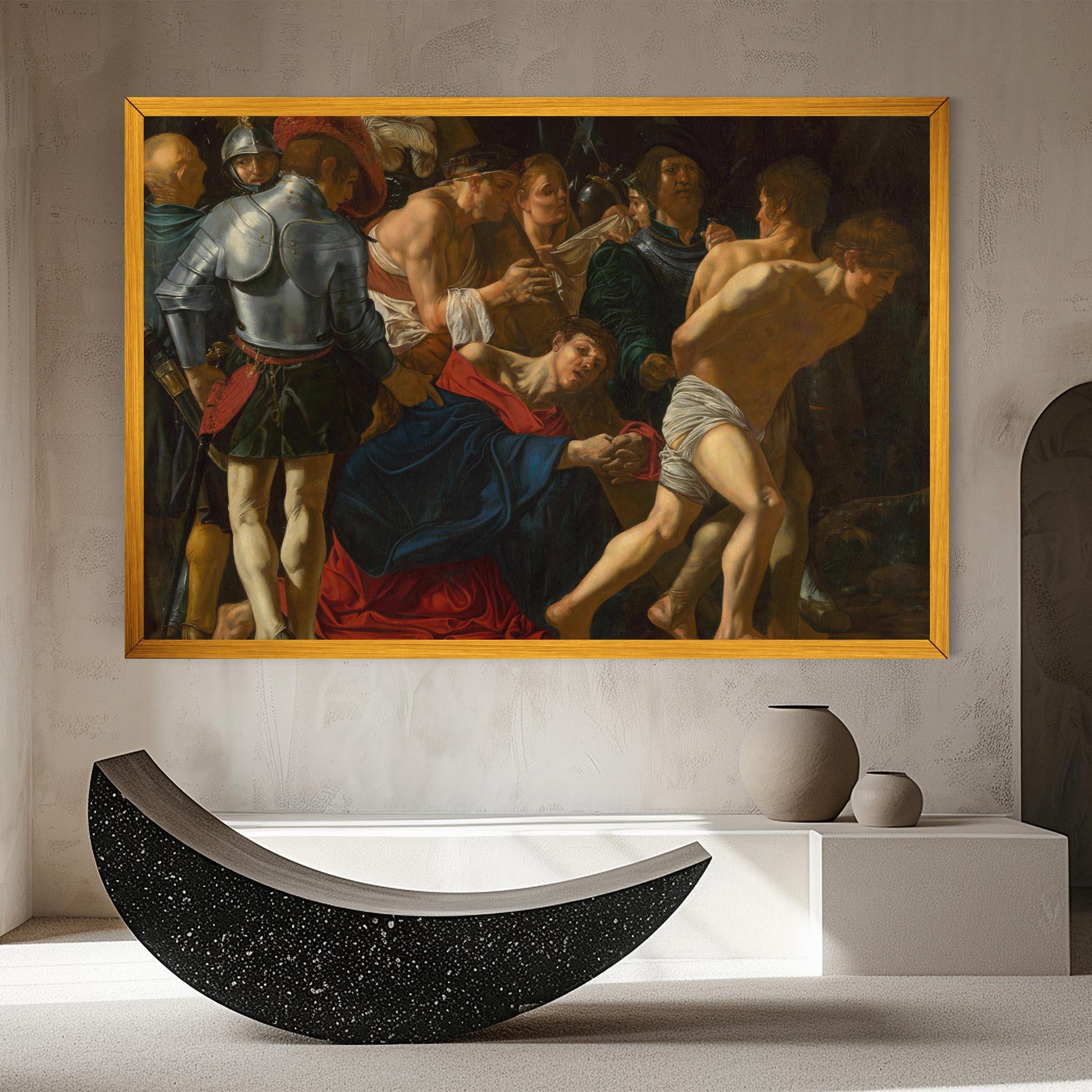 Leinwandbild Fall Of Christ Calvary mockup 8