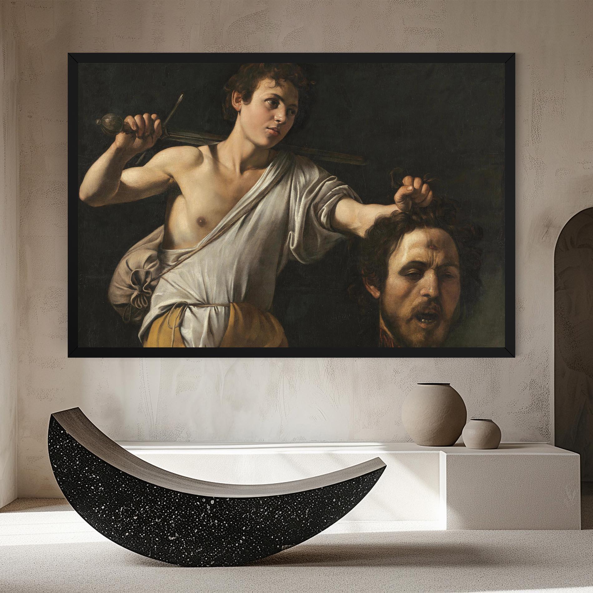 Leinwandbild The Head Of Goliath mockup 8