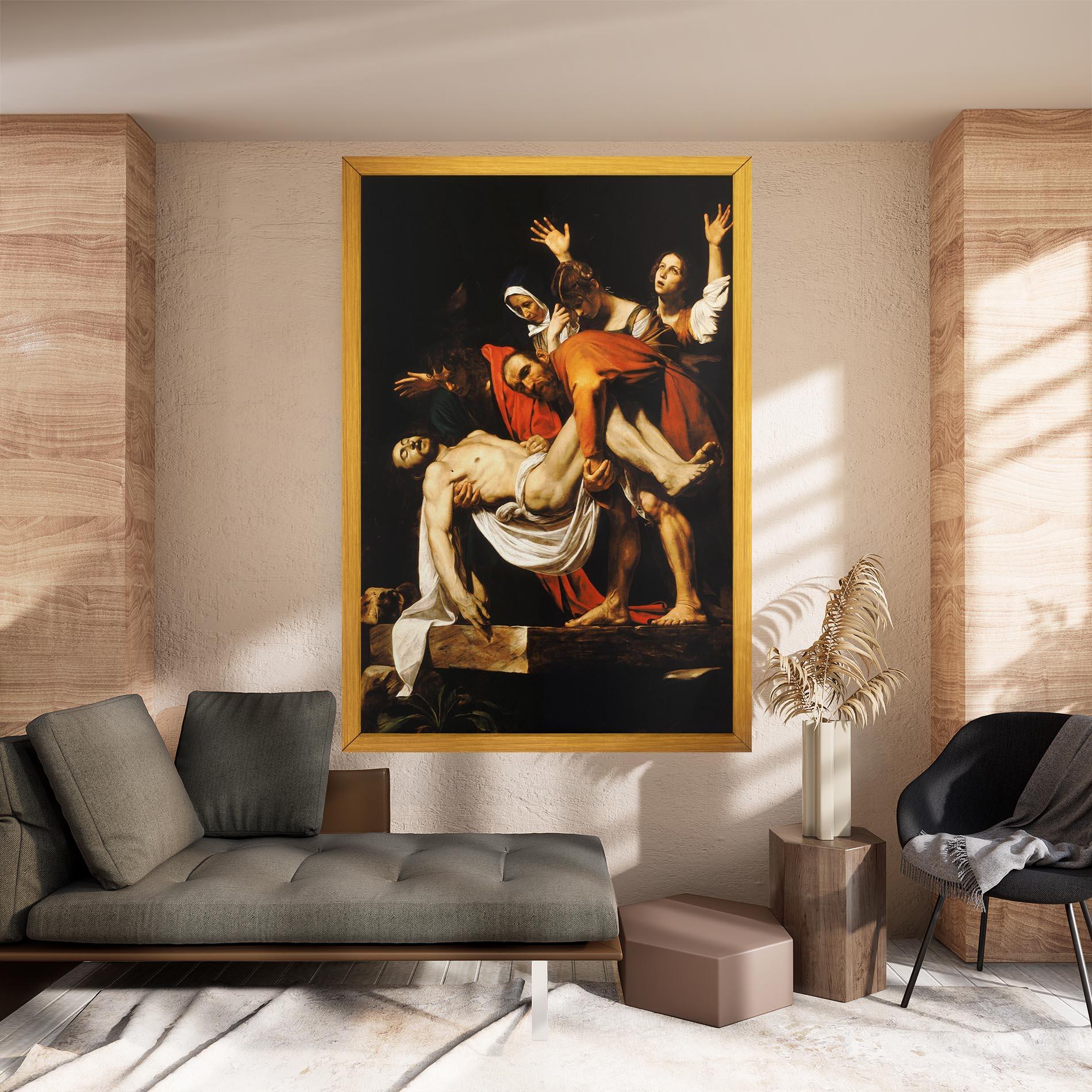 Leinwandbild The Entombment Of Christ mockup 8
