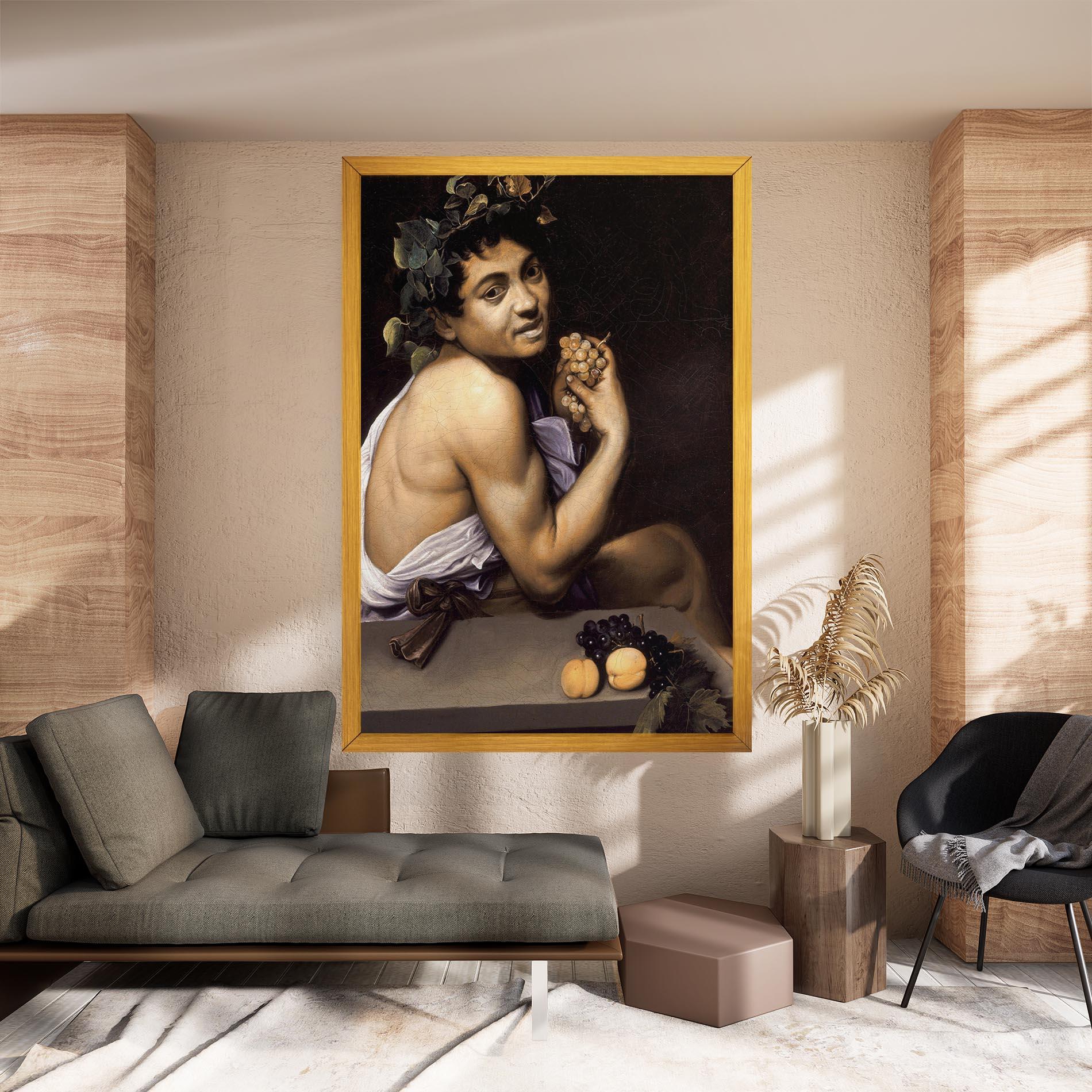 Leinwandbild Young Sick Bacchus mockup 8