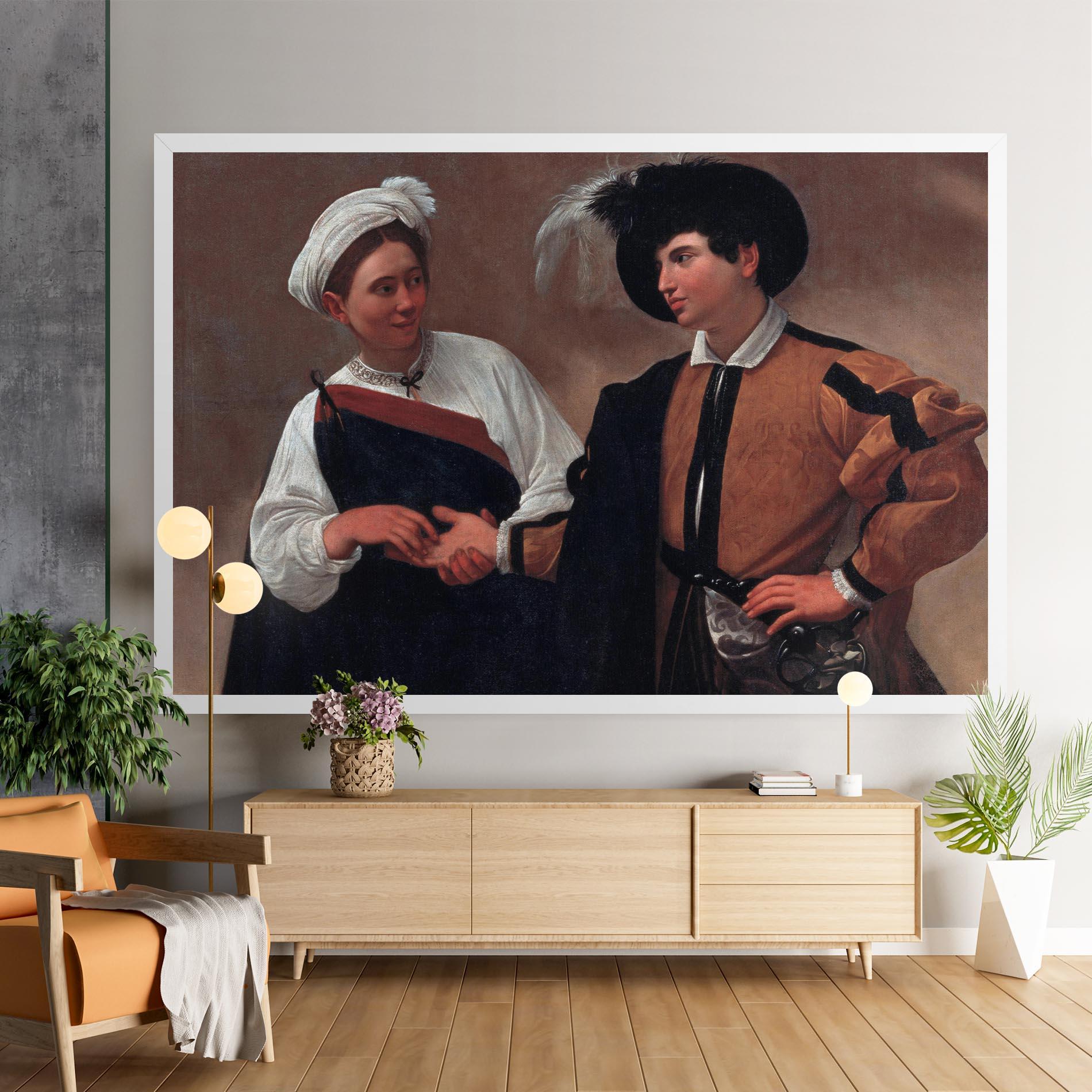 Leinwandbild Caravaggio Good Luck mockup 9