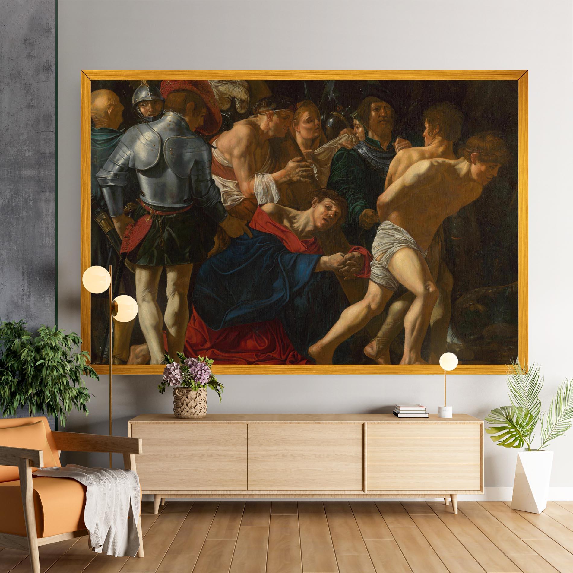 Leinwandbild Fall Of Christ Calvary mockup 9