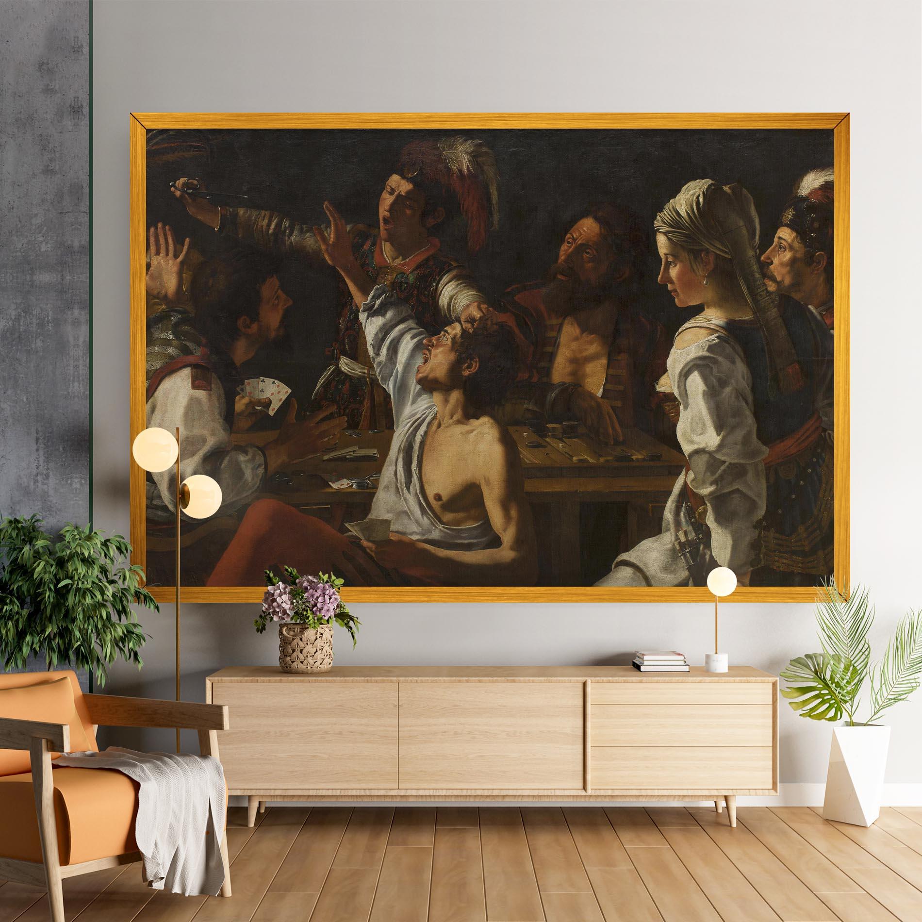 Leinwandbild Rombouts Backgammon mockup 9