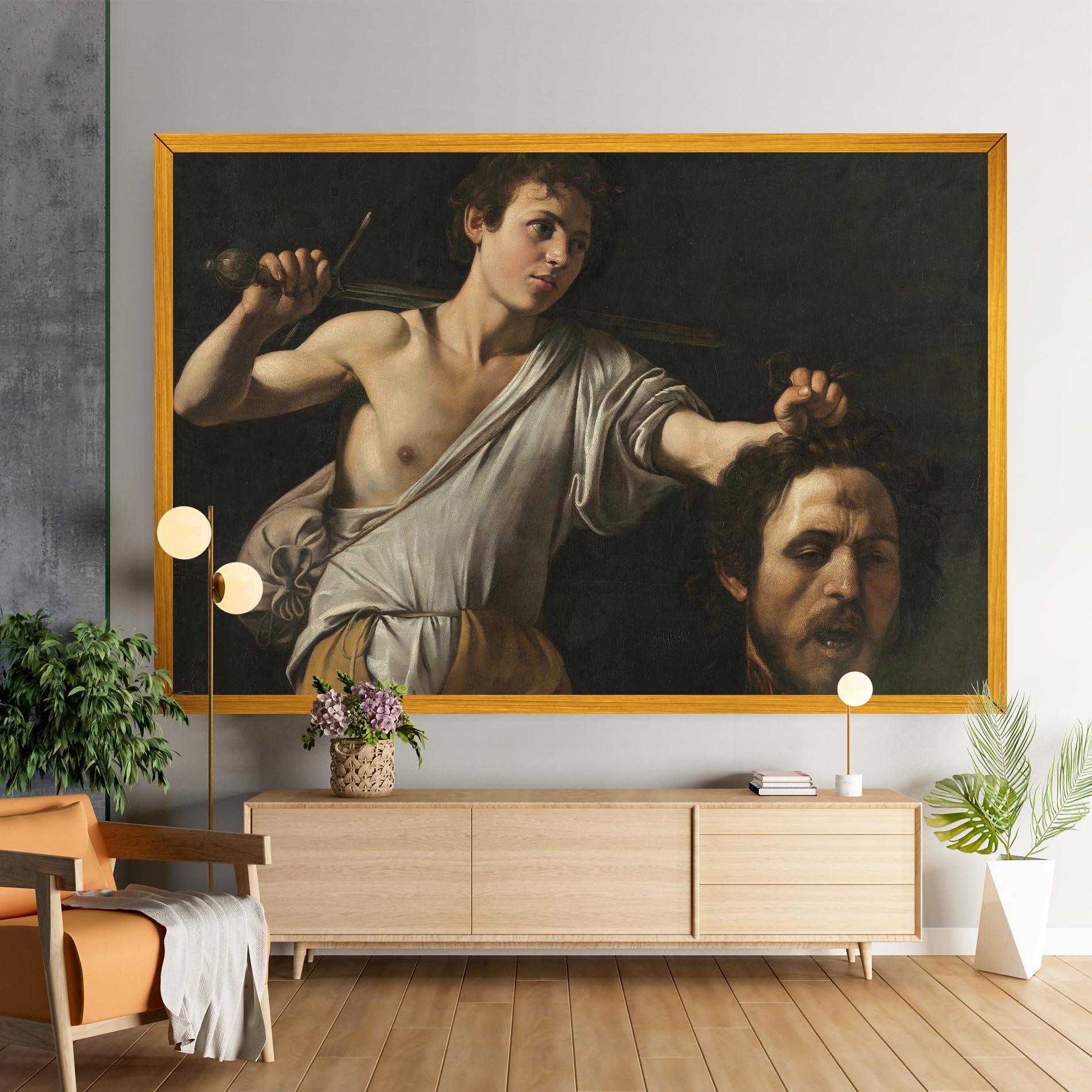 Leinwandbild The Head Of Goliath mockup 9