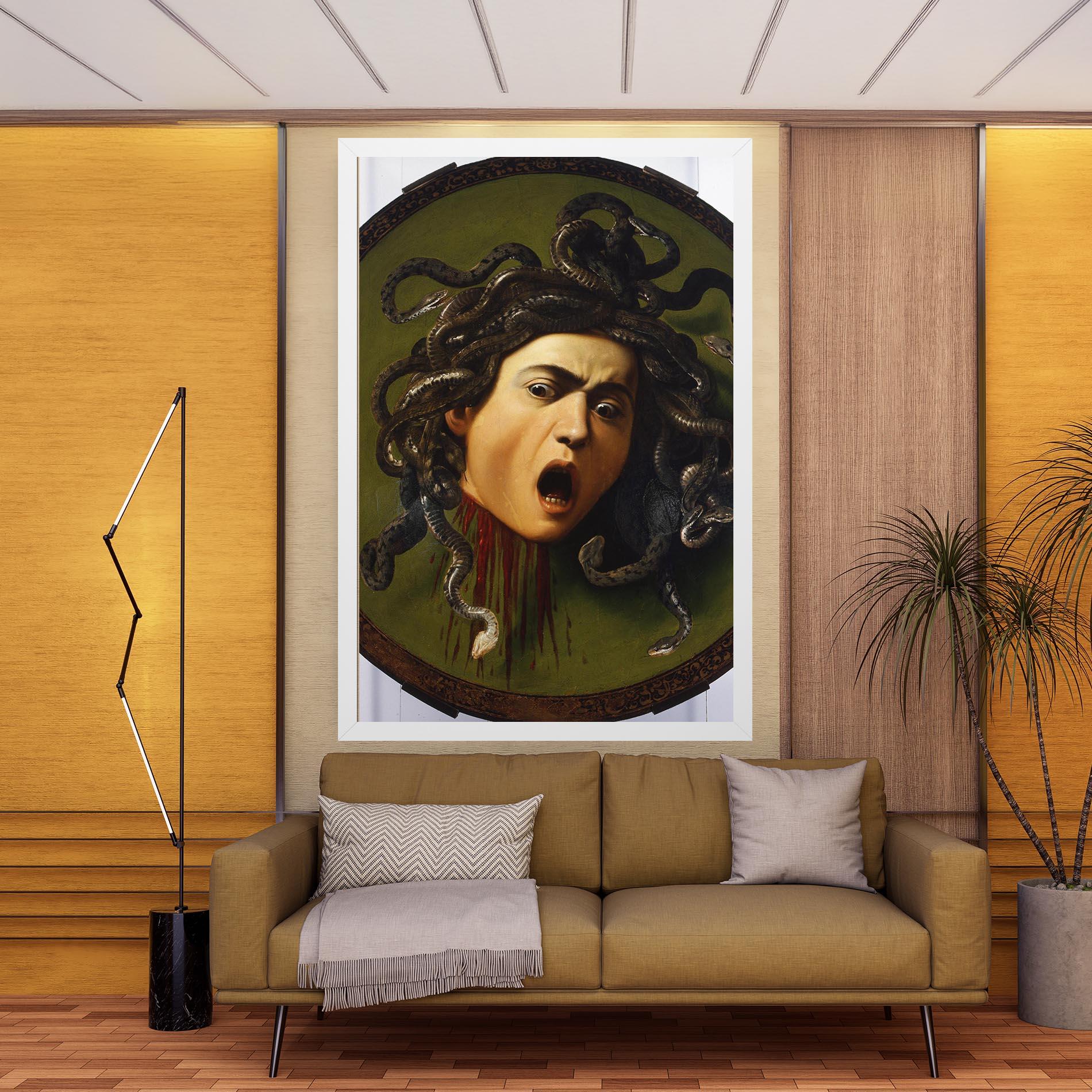 Leinwandbild Caravaggio Medusa mockup 9