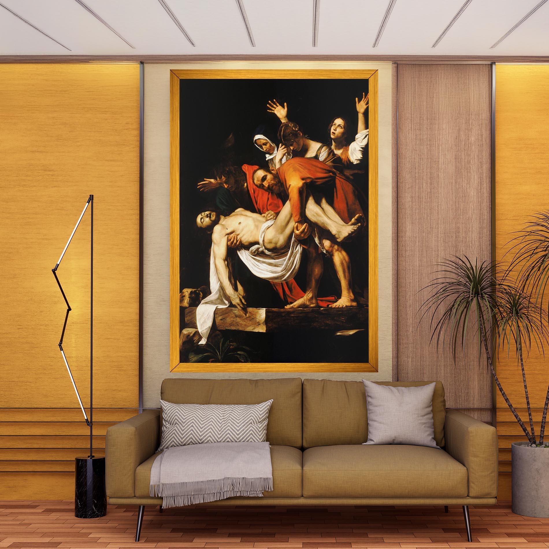 Leinwandbild The Entombment Of Christ mockup 9