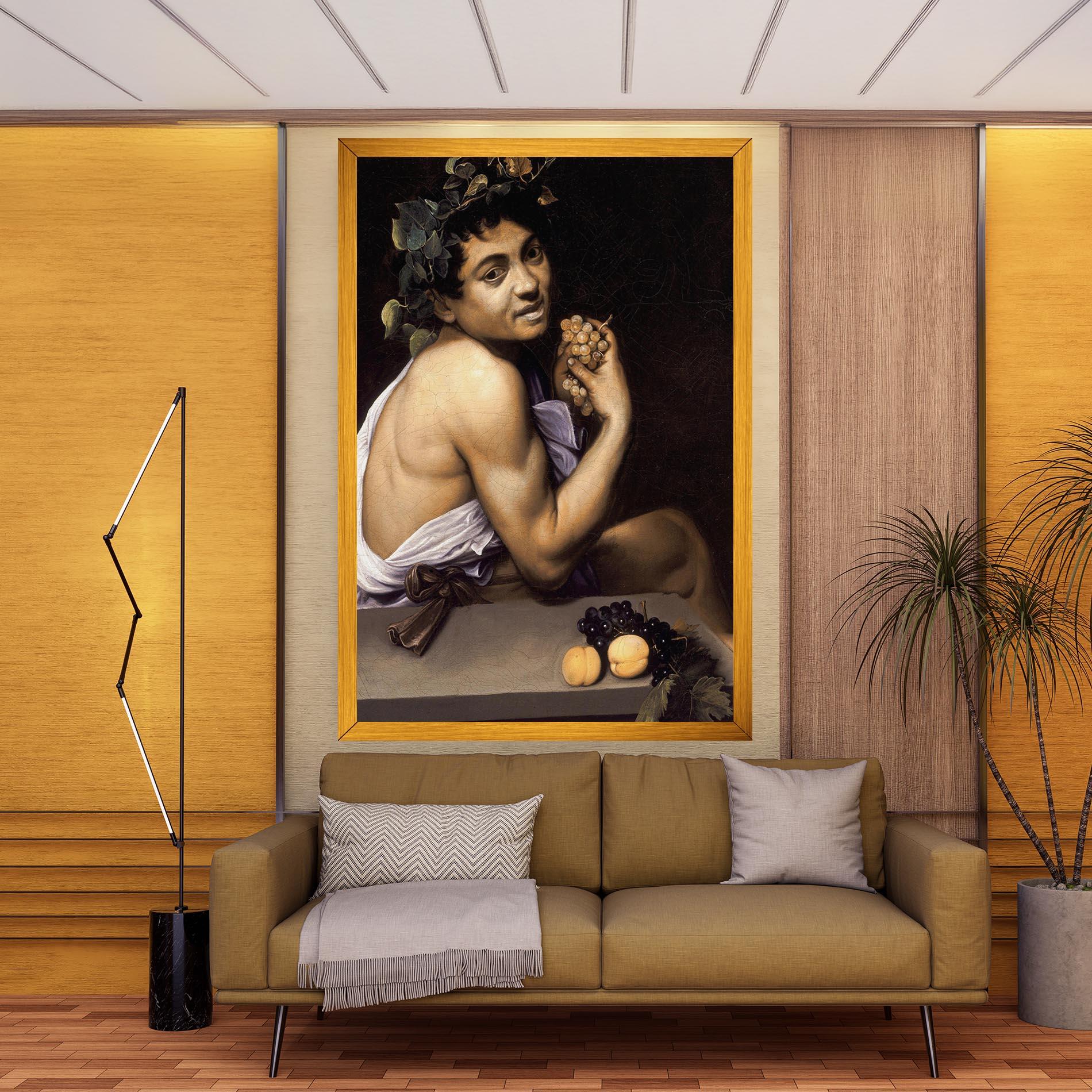 Leinwandbild Young Sick Bacchus mockup 9