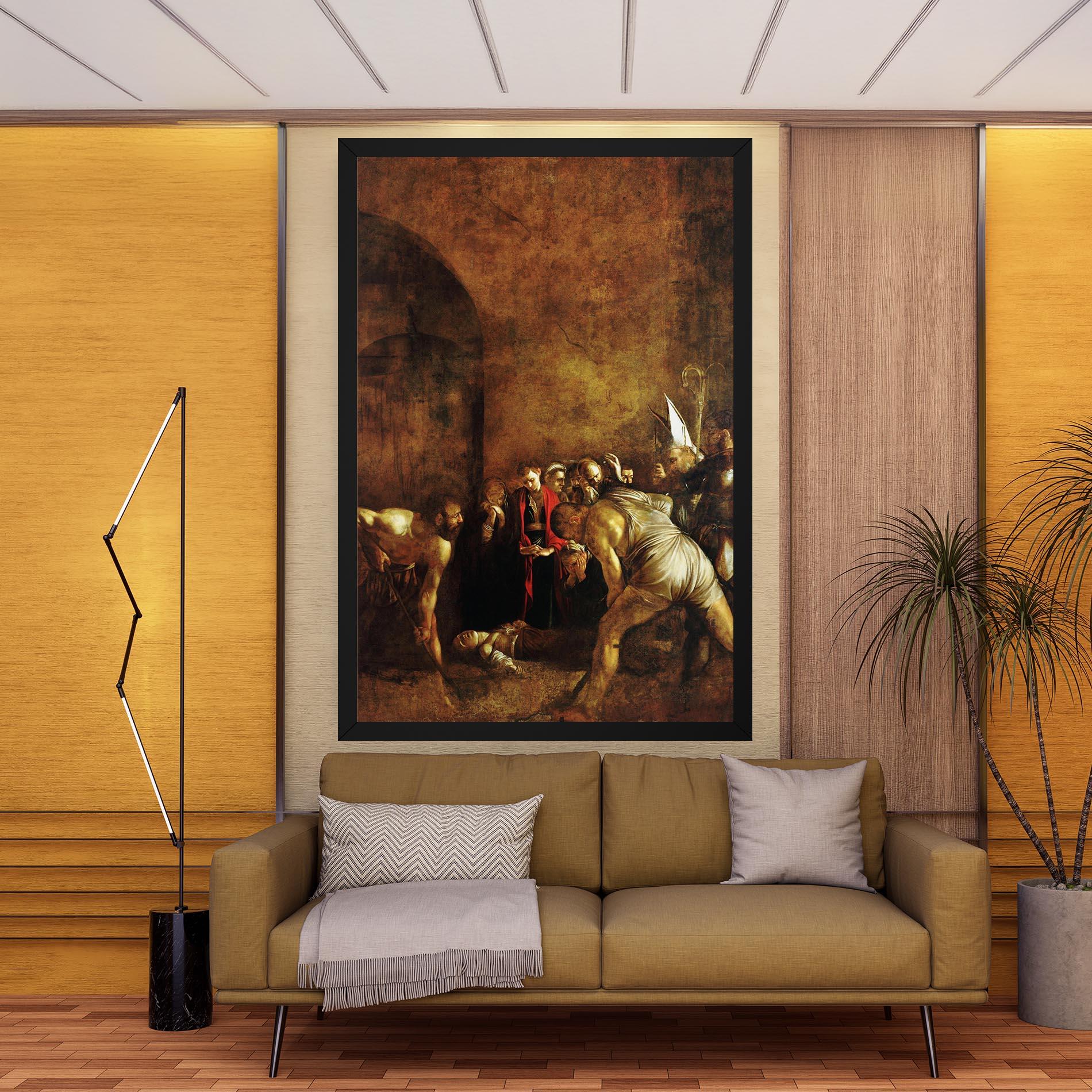 Leinwandbild Burial Of Saint Lucy mockup 9