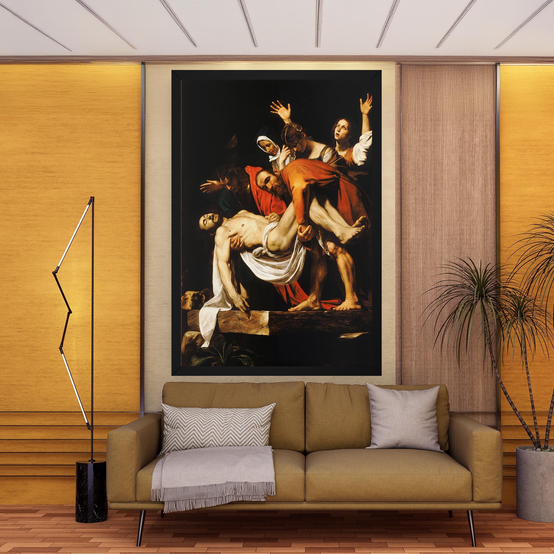 Leinwandbild The Entombment Of Christ mockup 9