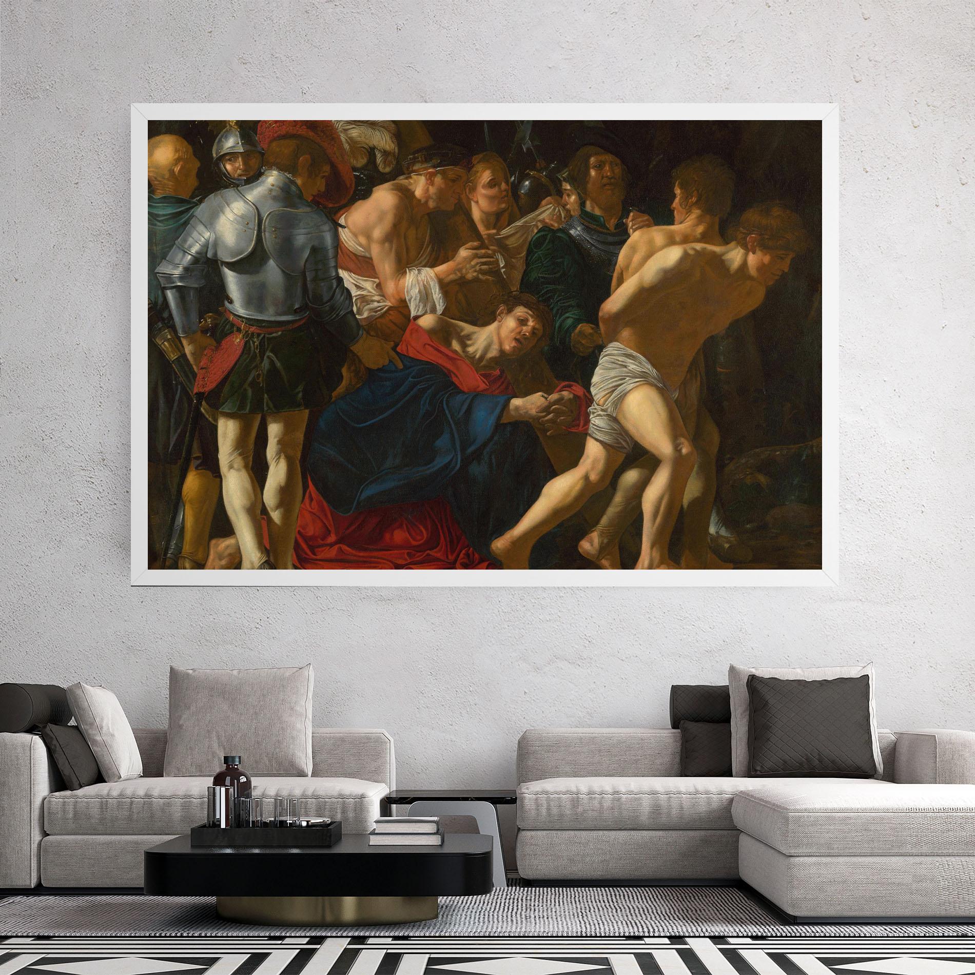 Leinwandbild Fall Of Christ Calvary mockup 2