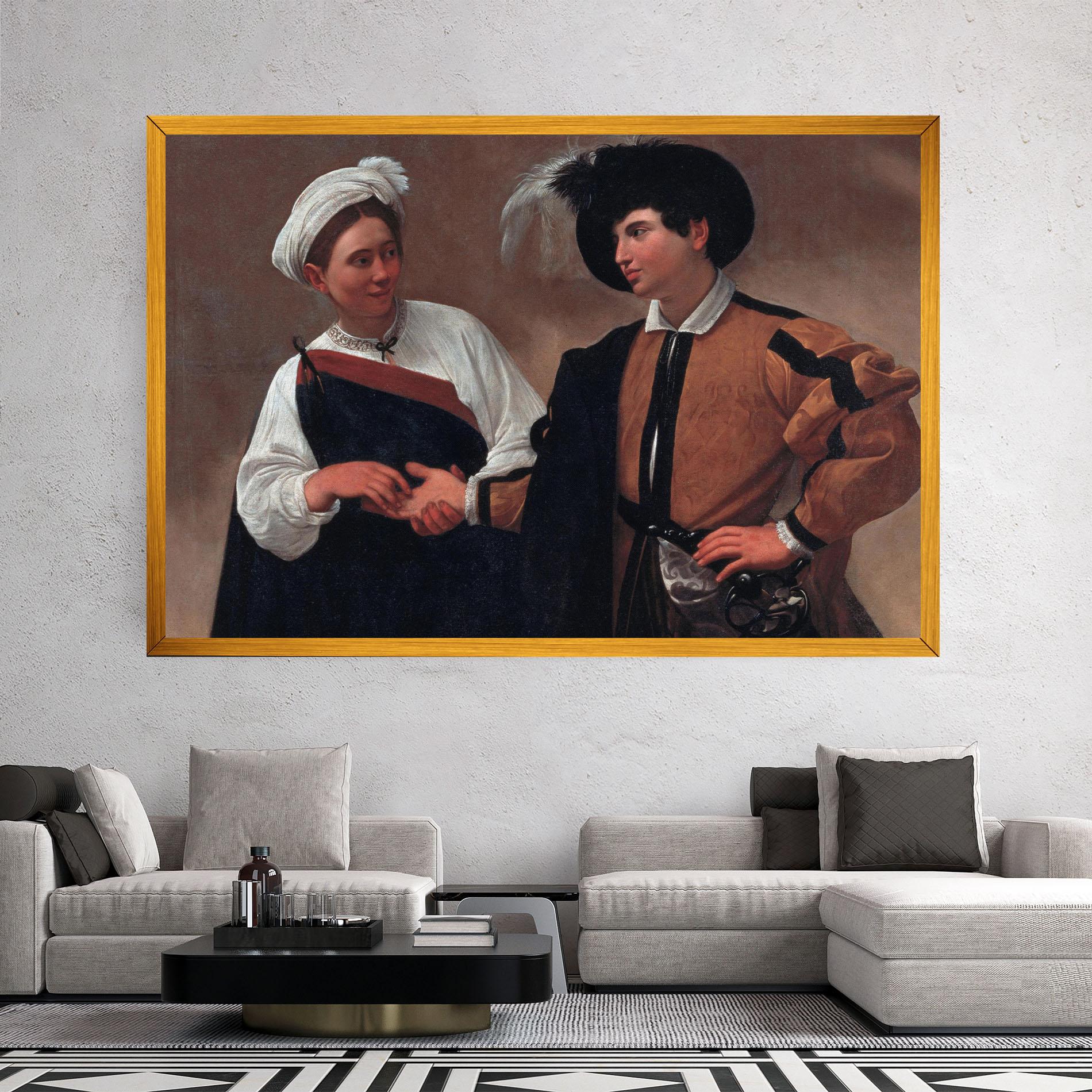 Leinwandbild Caravaggio Good Luck mockup 2