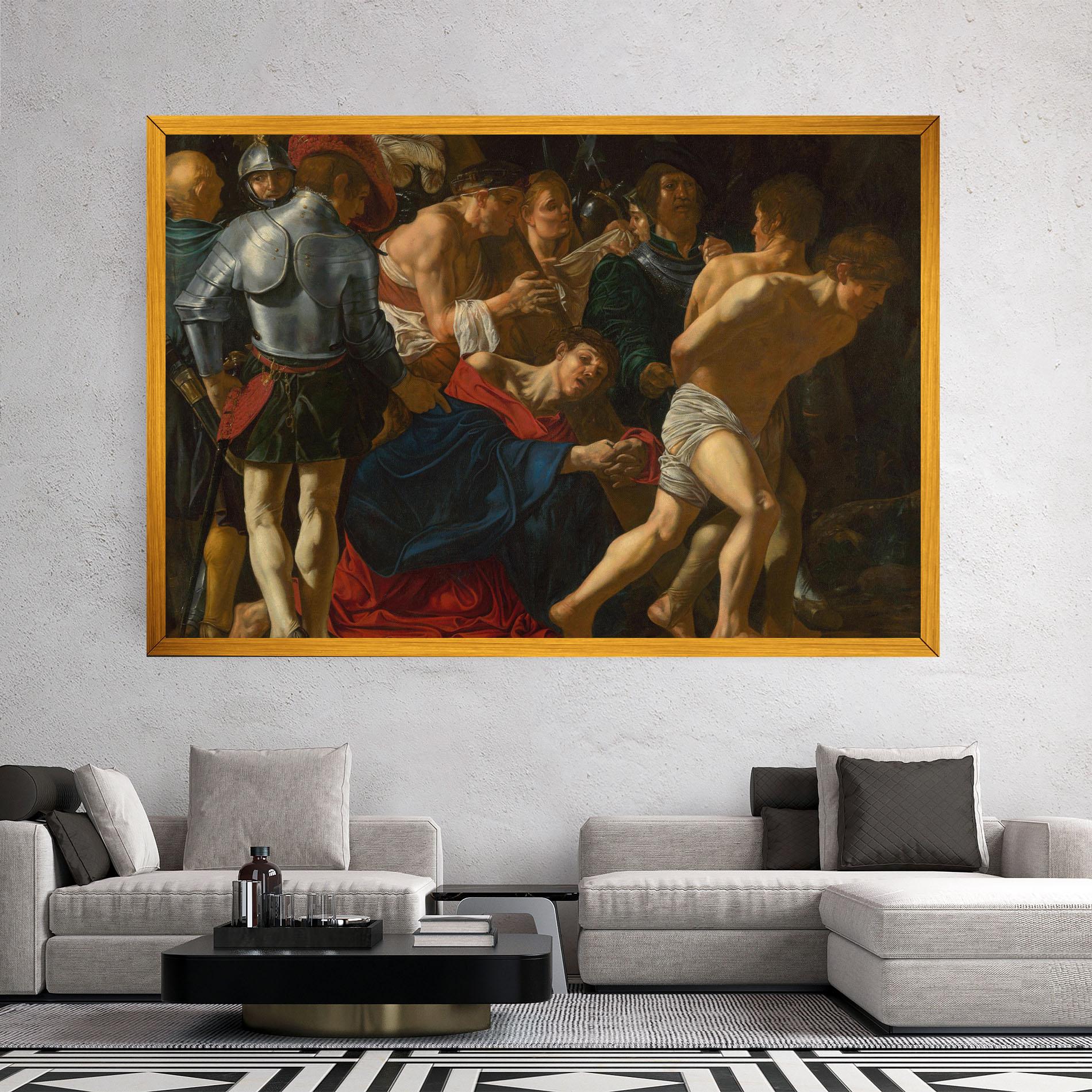 Leinwandbild Fall Of Christ Calvary mockup 2