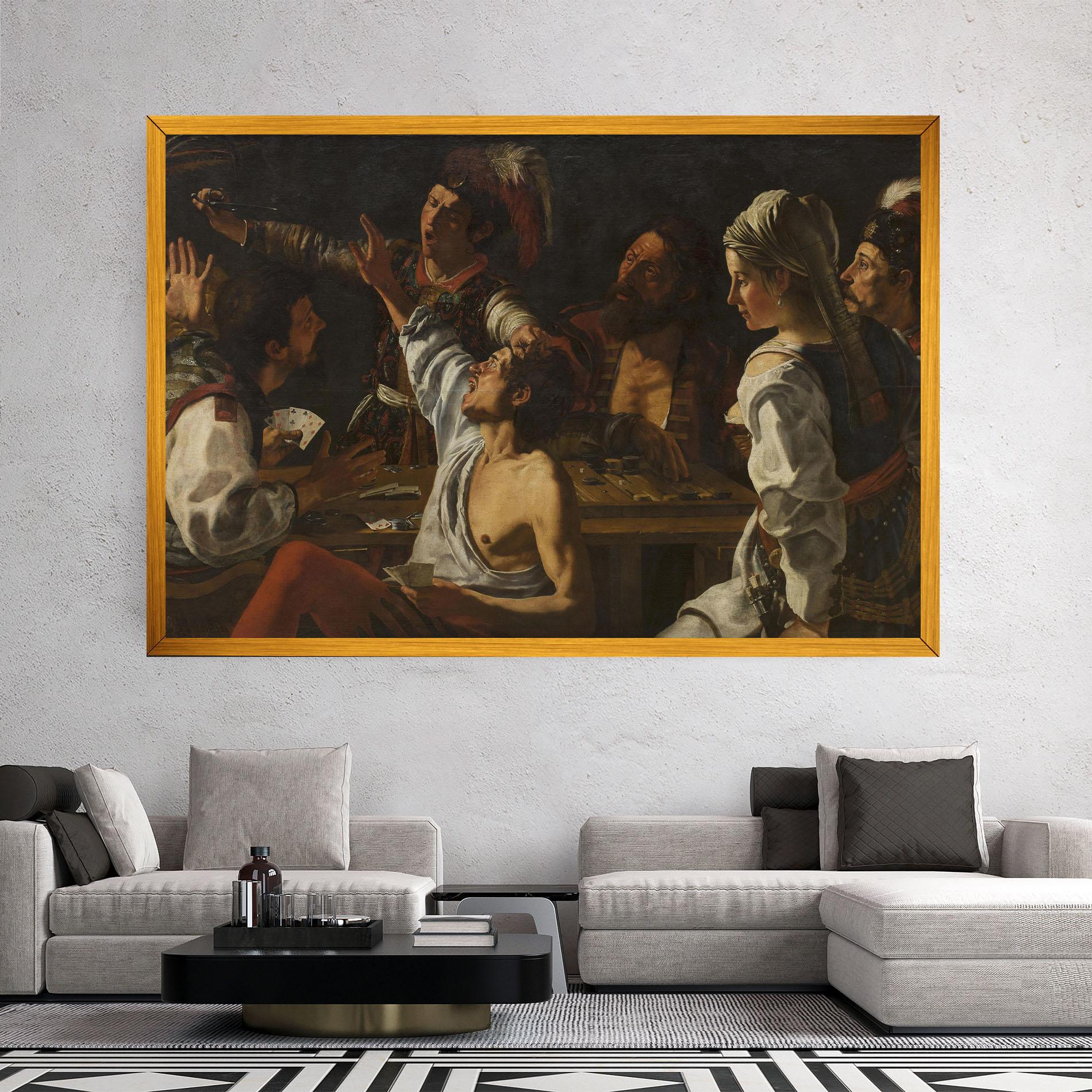 Leinwandbild Rombouts Backgammon mockup 2