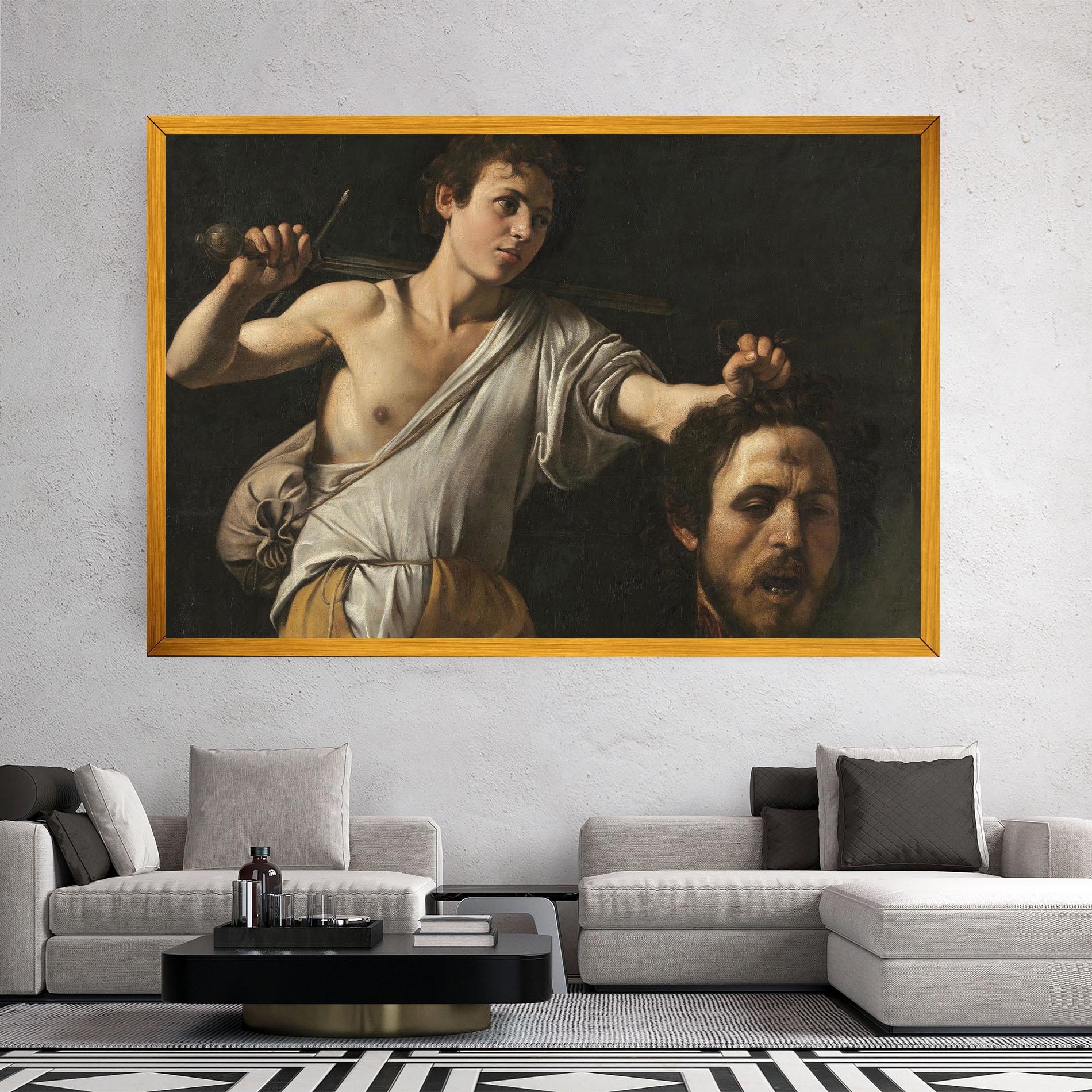 Leinwandbild The Head Of Goliath mockup 2