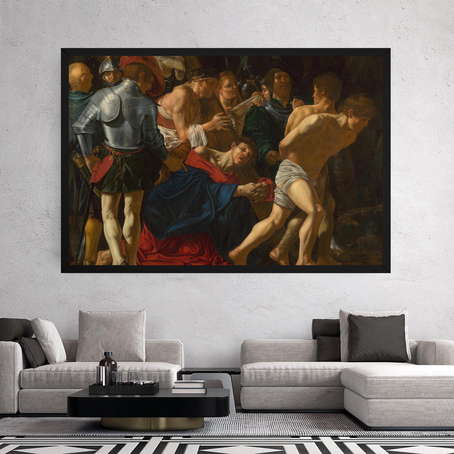 Leinwandbild Fall Of Christ Calvary mockup 2