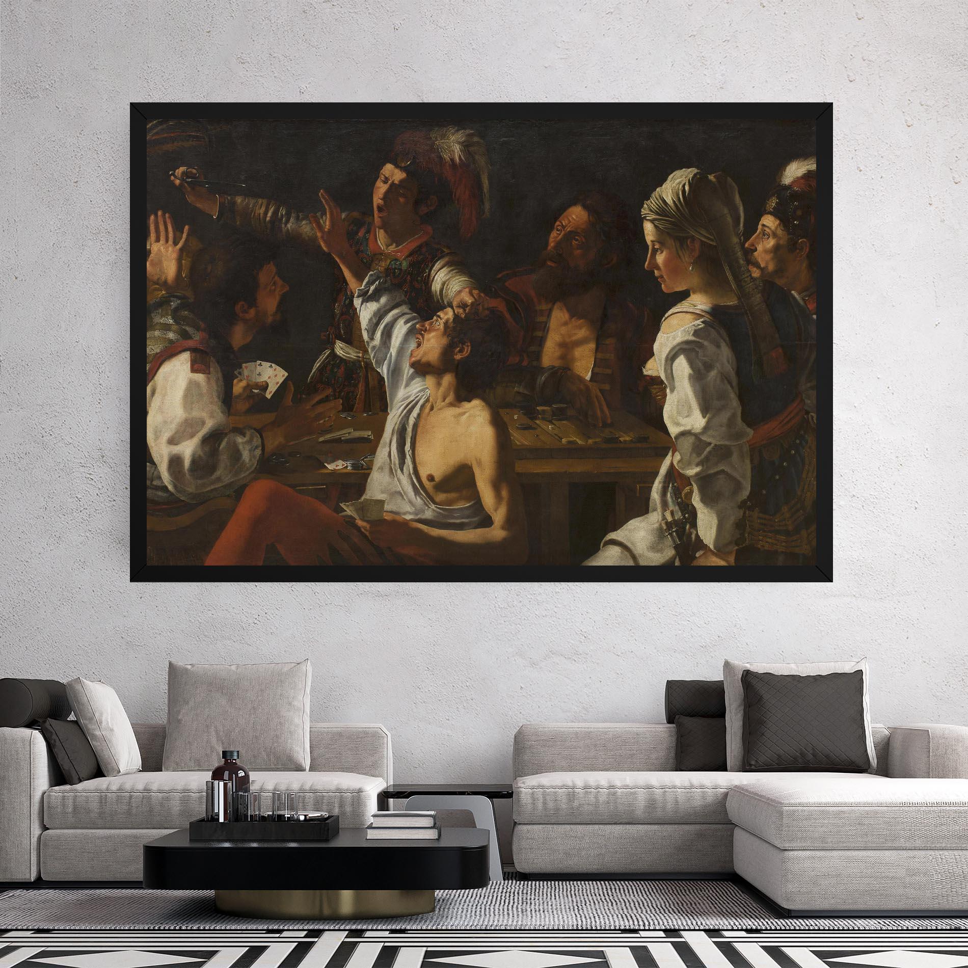 Leinwandbild Rombouts Backgammon mockup 2