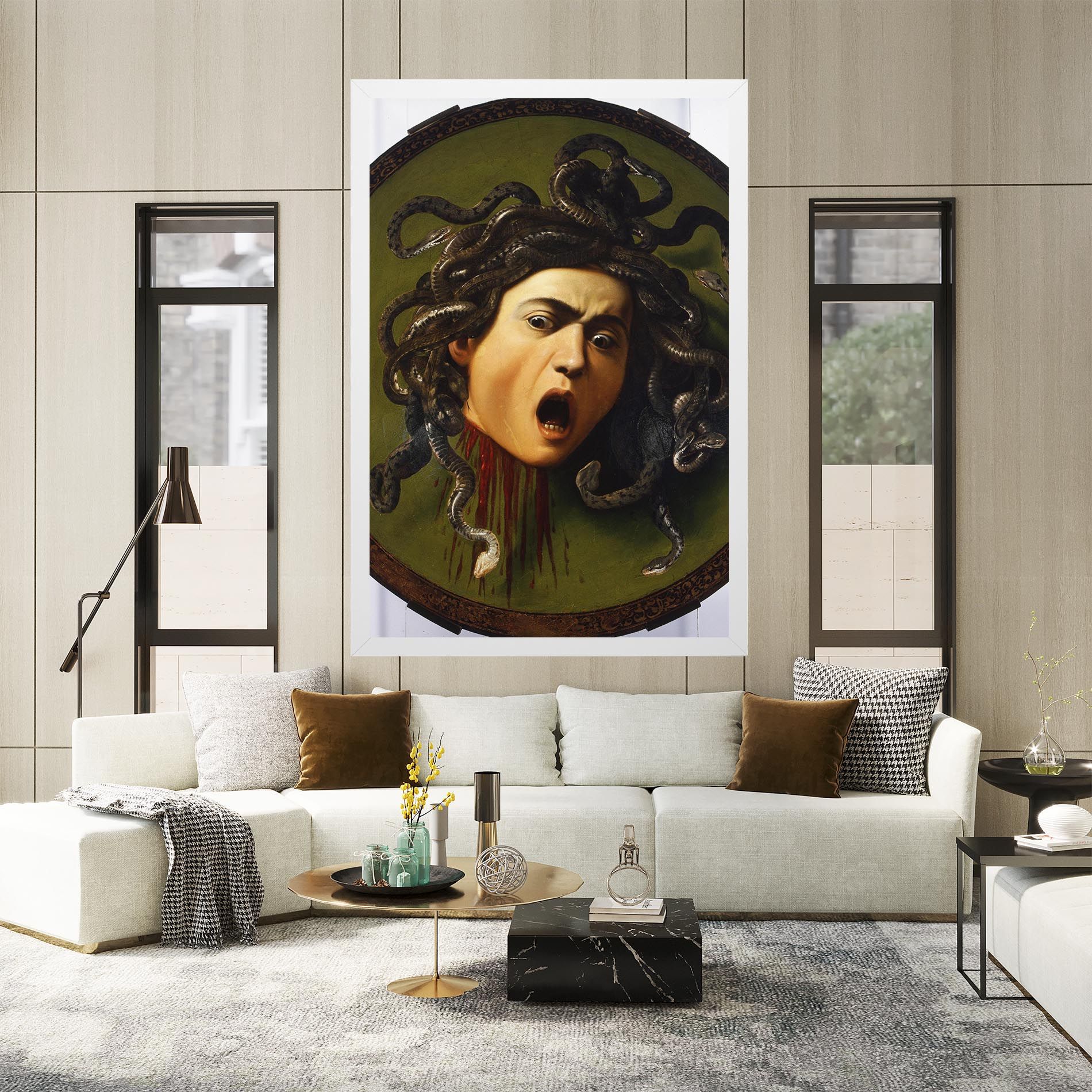 Caravaggio Medusa mockup 2