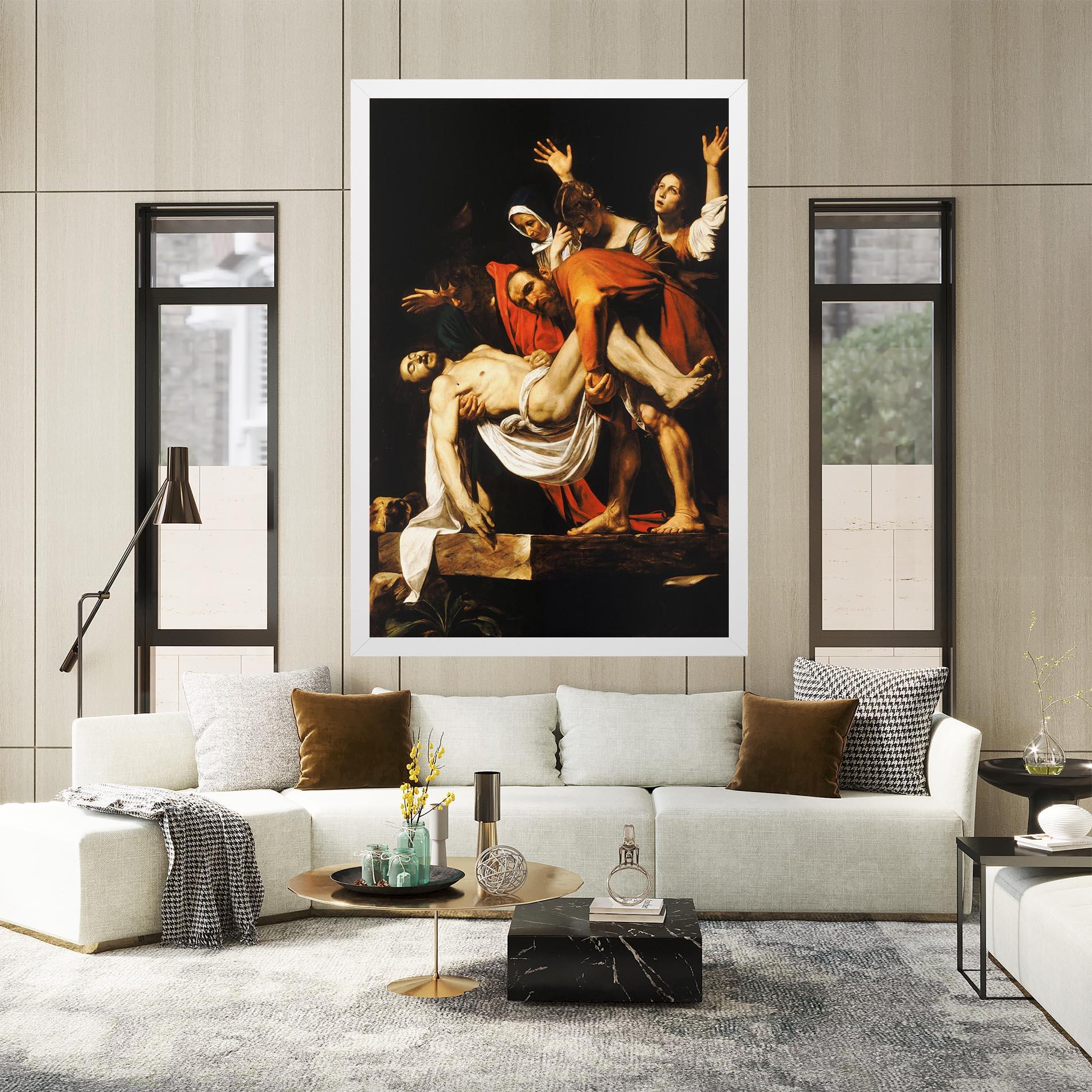 Leinwandbild The Entombment Of Christ mockup 2