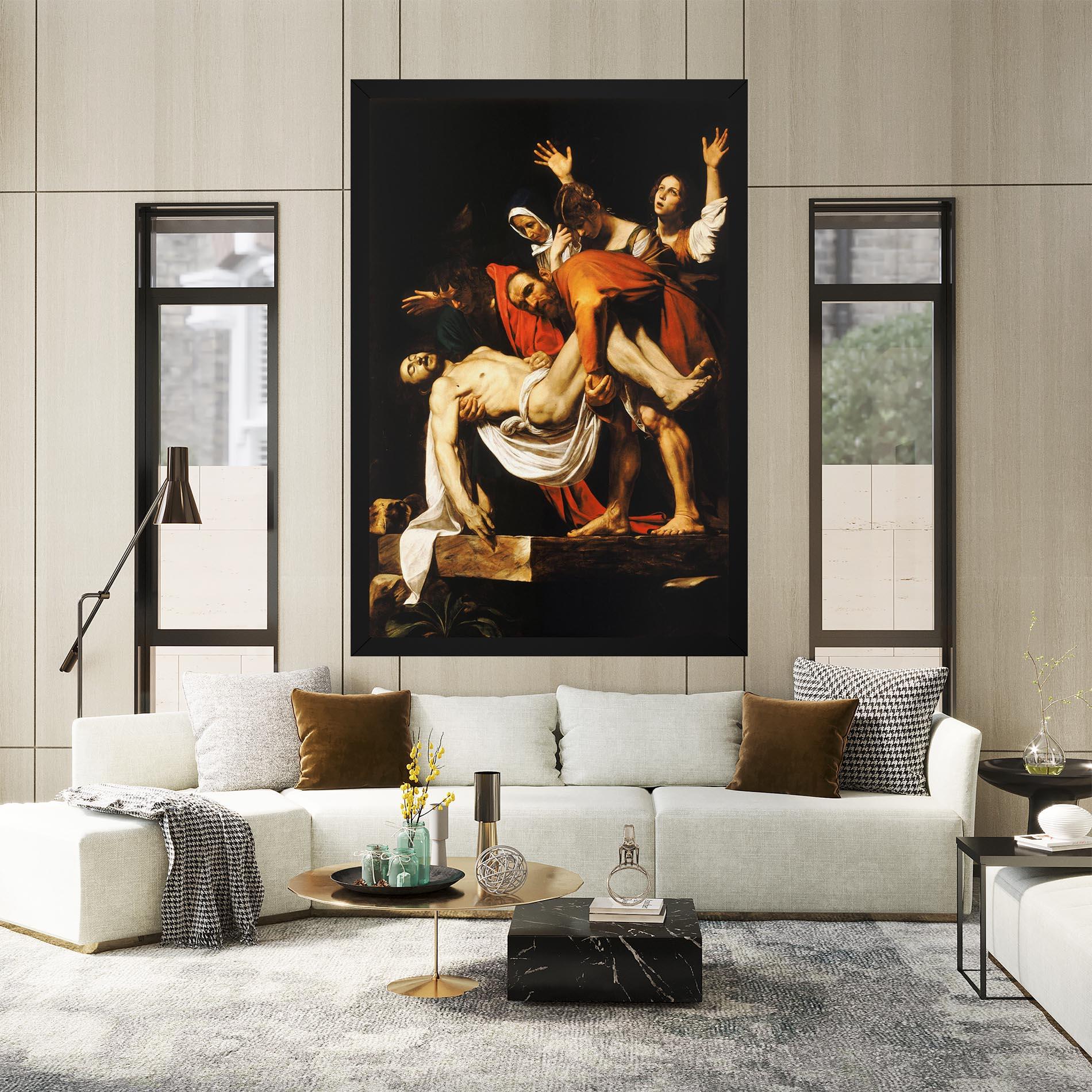 Leinwandbild The Entombment Of Christ mockup 2