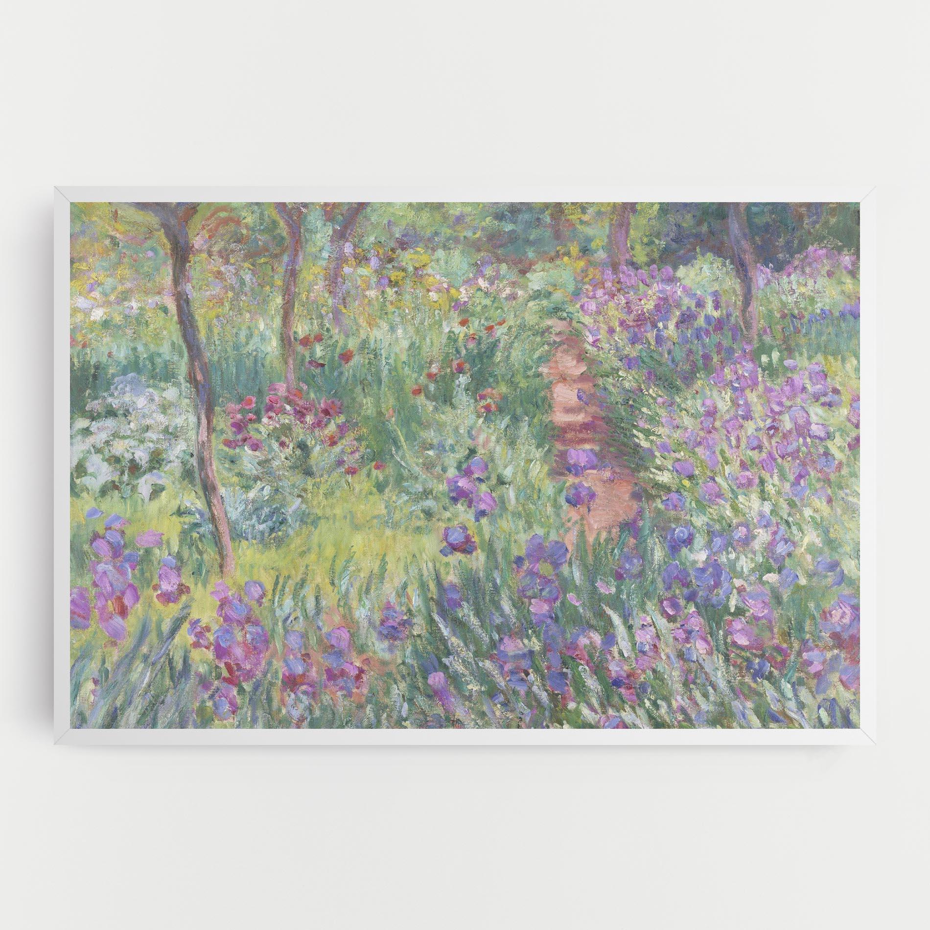 Leinwandbild Garden In Giverny Monet mockup 0
