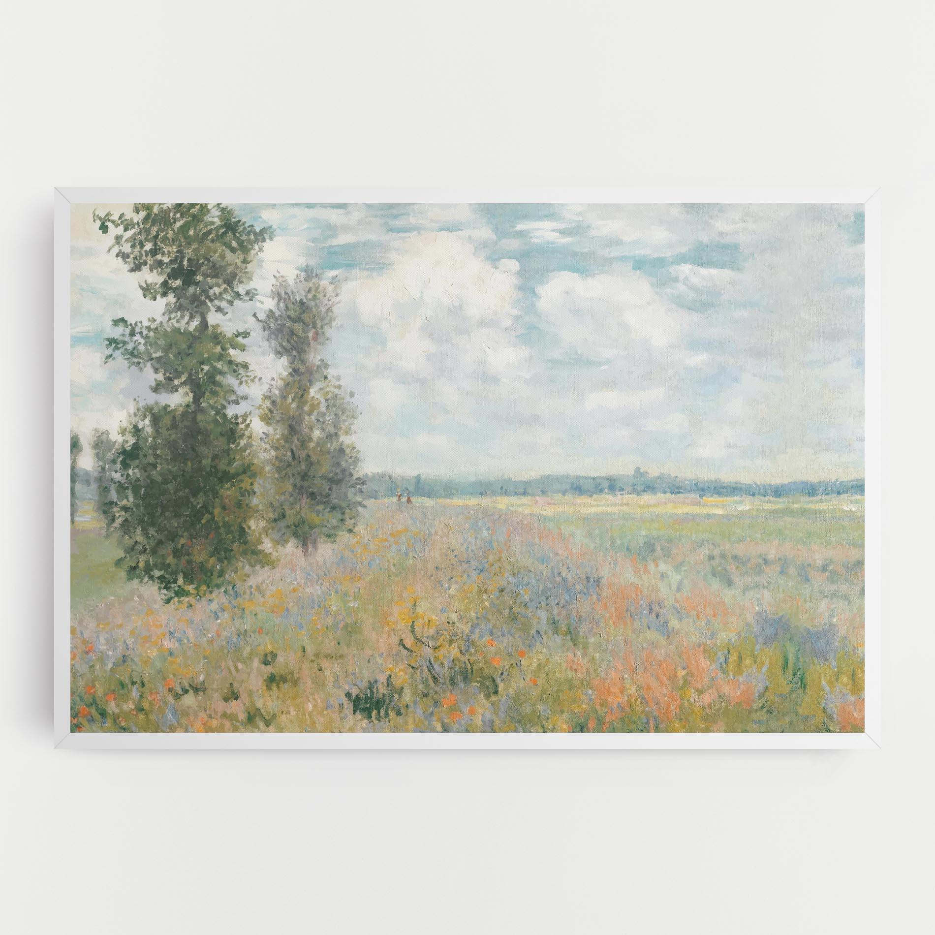 Leinwandbild Monet's Landscape Background mockup 0