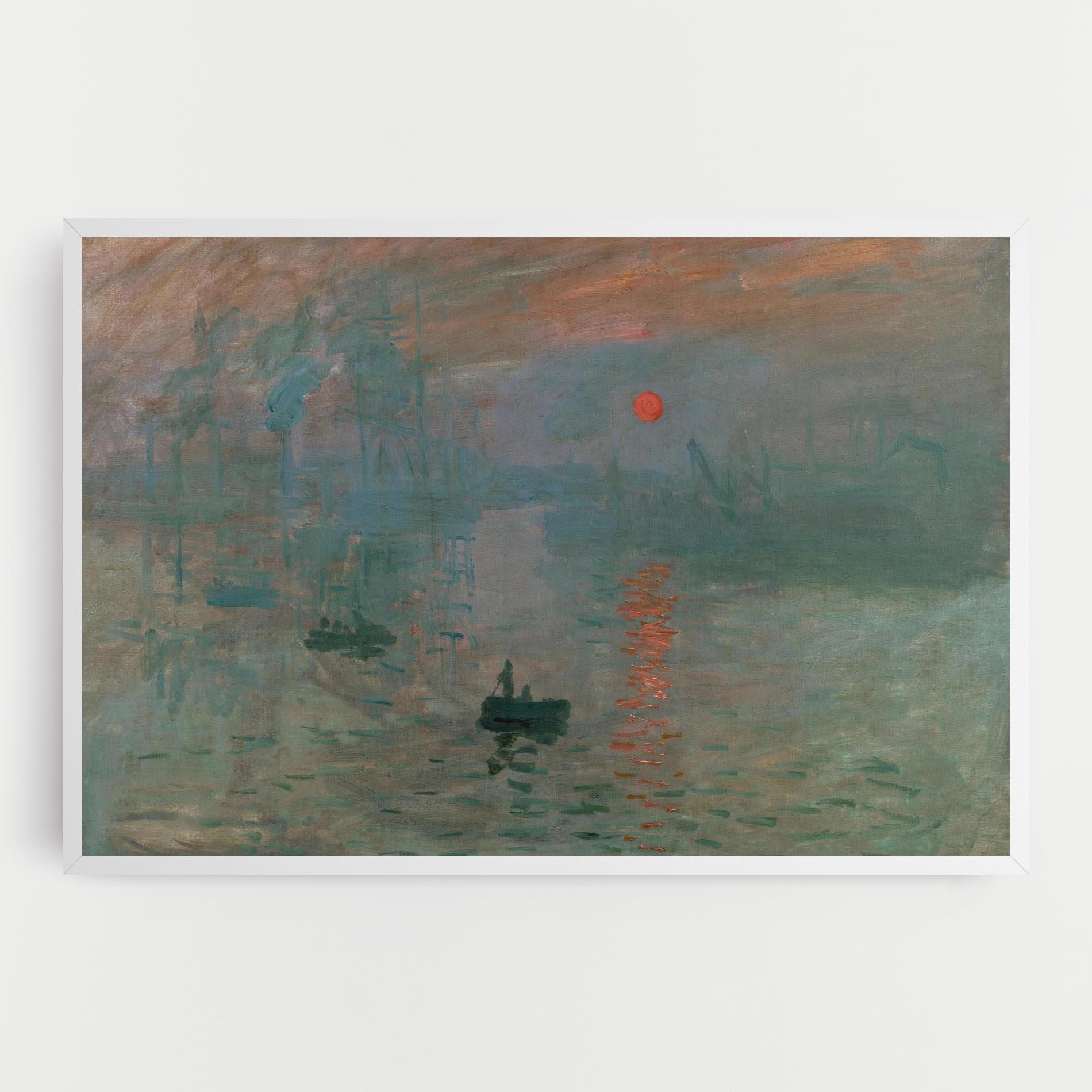 Leinwandbild Monet Sunrise mockup 0