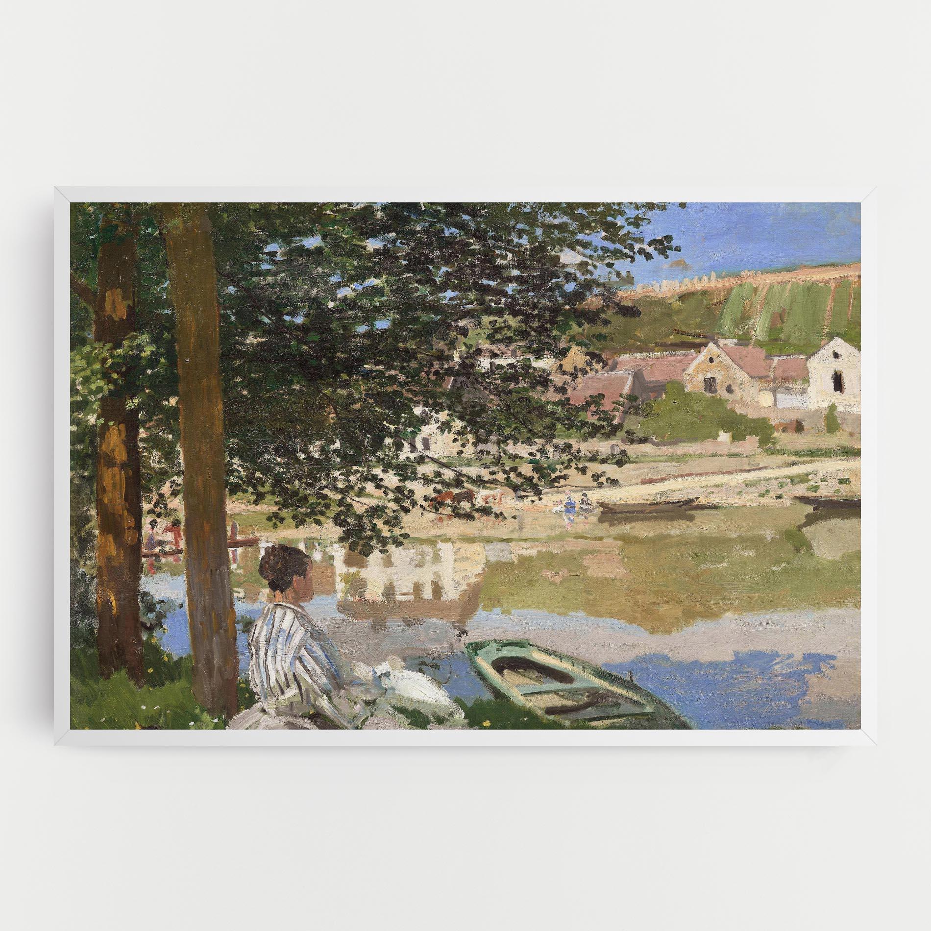 Leinwandbild On The Bank Of The Seine mockup 0