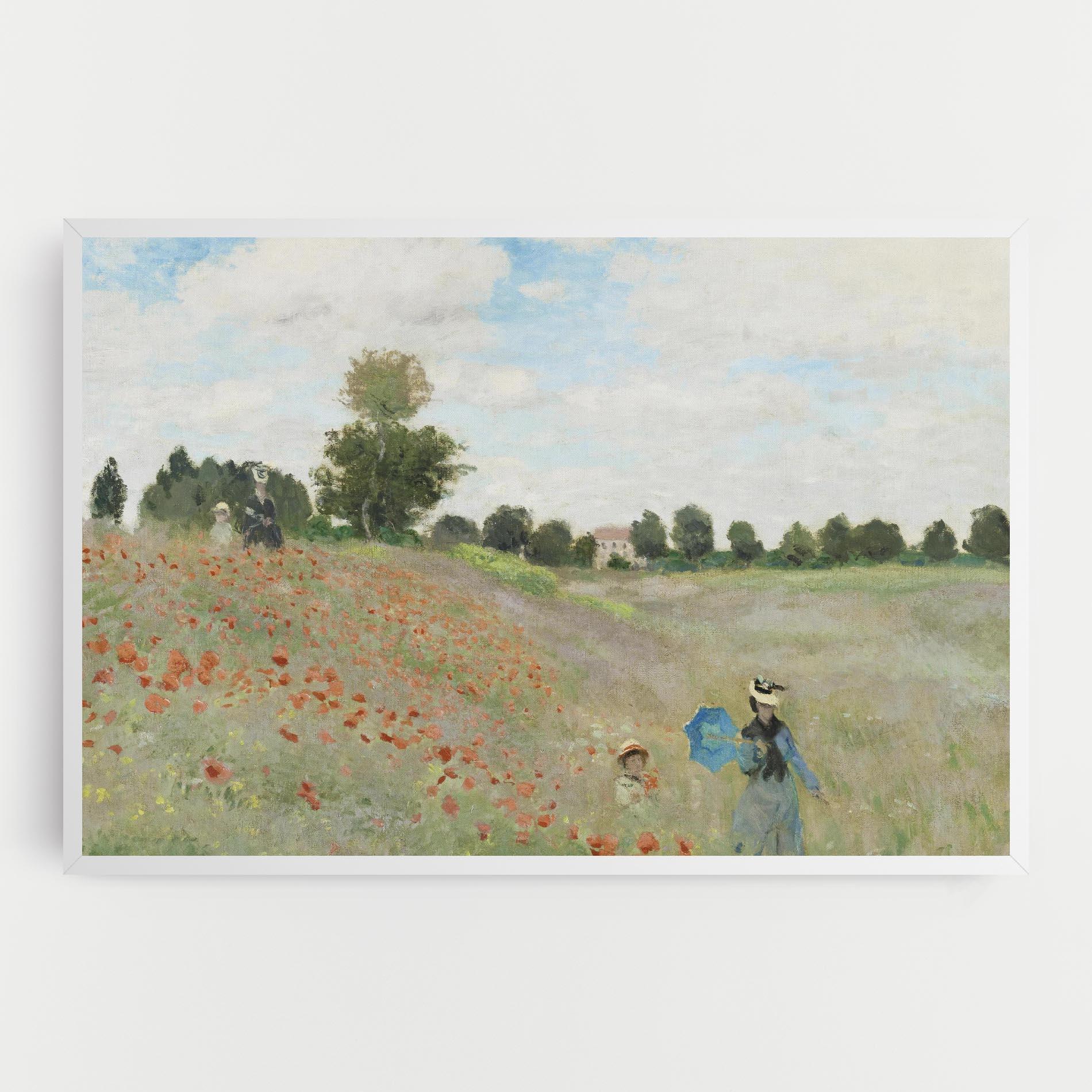 Leinwandbild Poppy Field Near Argenteuil mockup 0