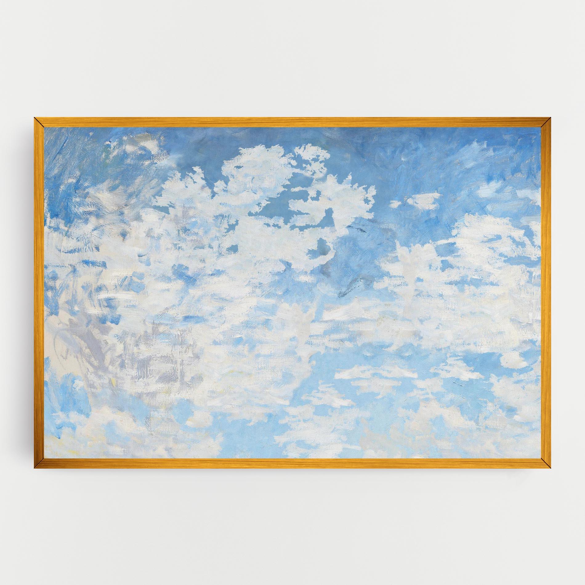 Leinwandbild Clouds Monet mockup 0