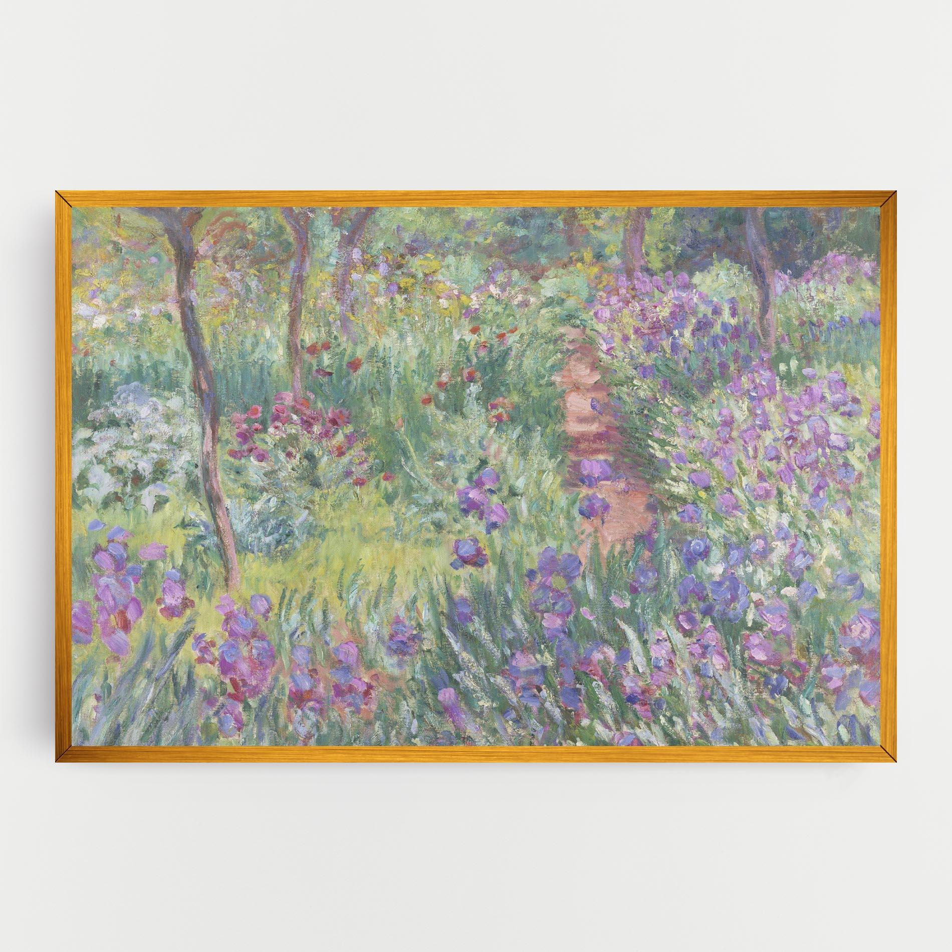 Leinwandbild Garden In Giverny Monet mockup 0